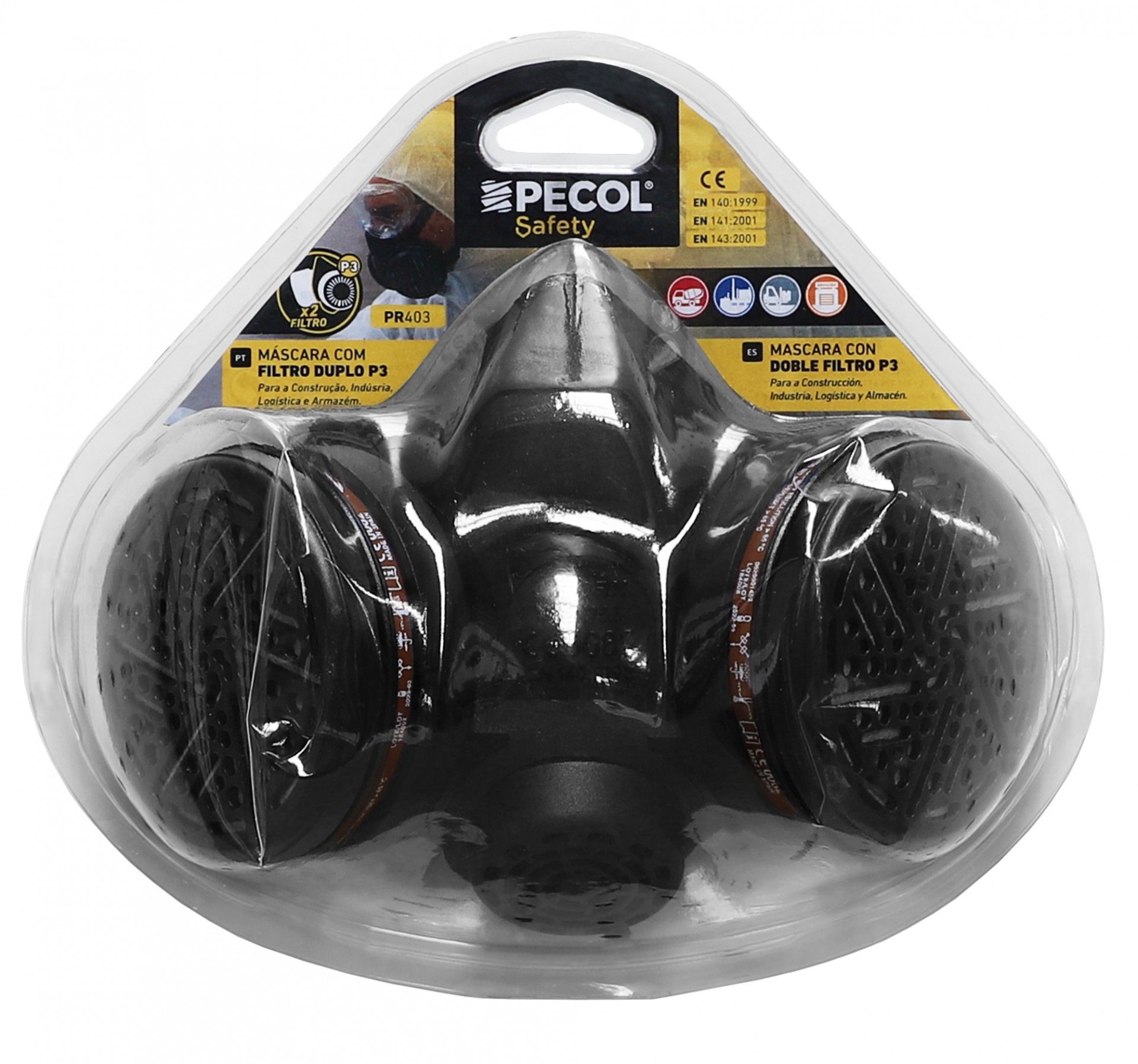 Máscara Com Filtro Duplo P3 Pr 403