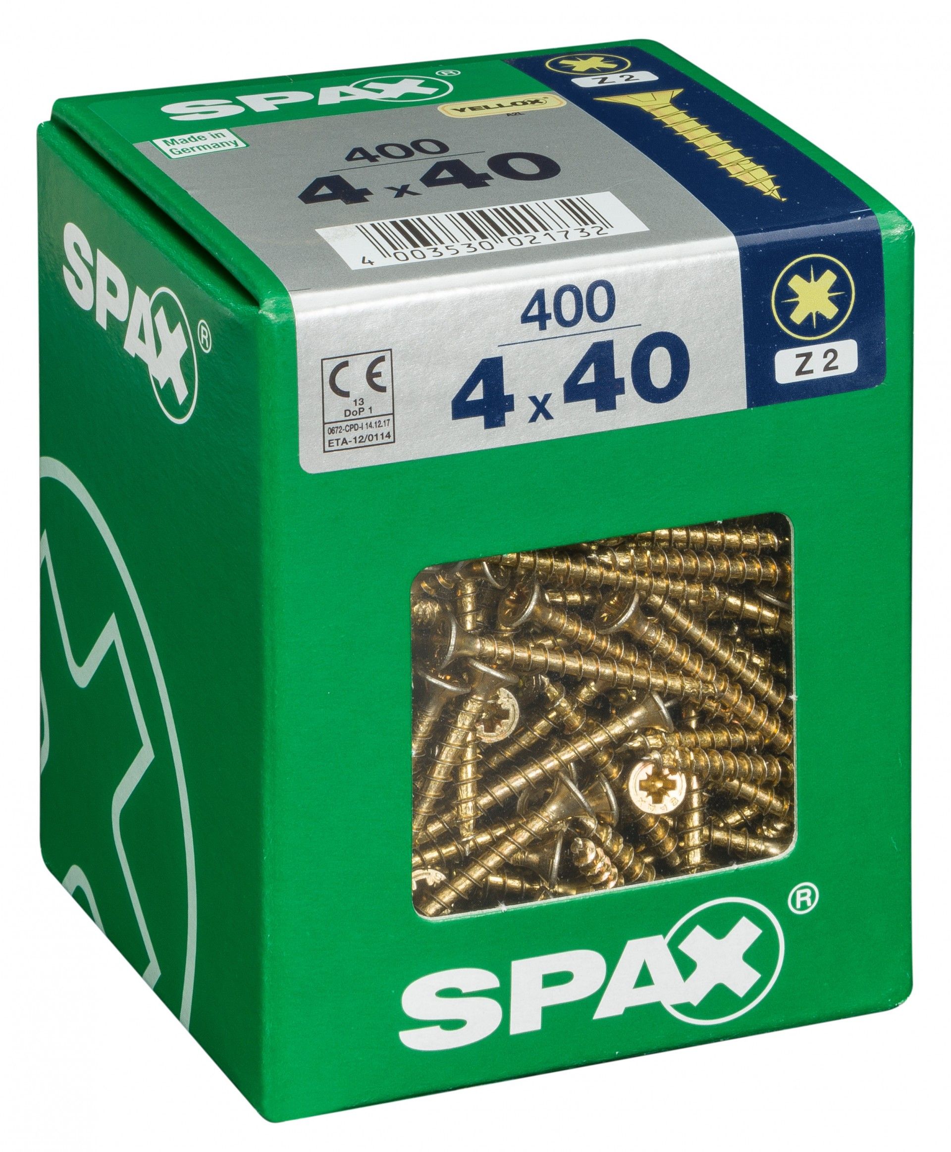 SPAX CP YELLOX 4x40mm XL