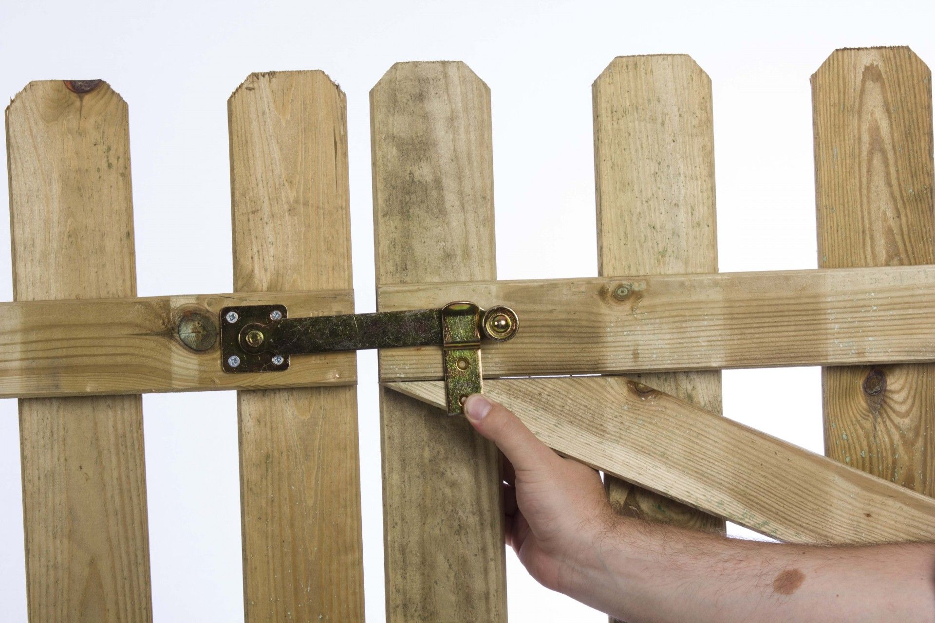 Fecho Cancela com 2 Sup. Preto 190mm