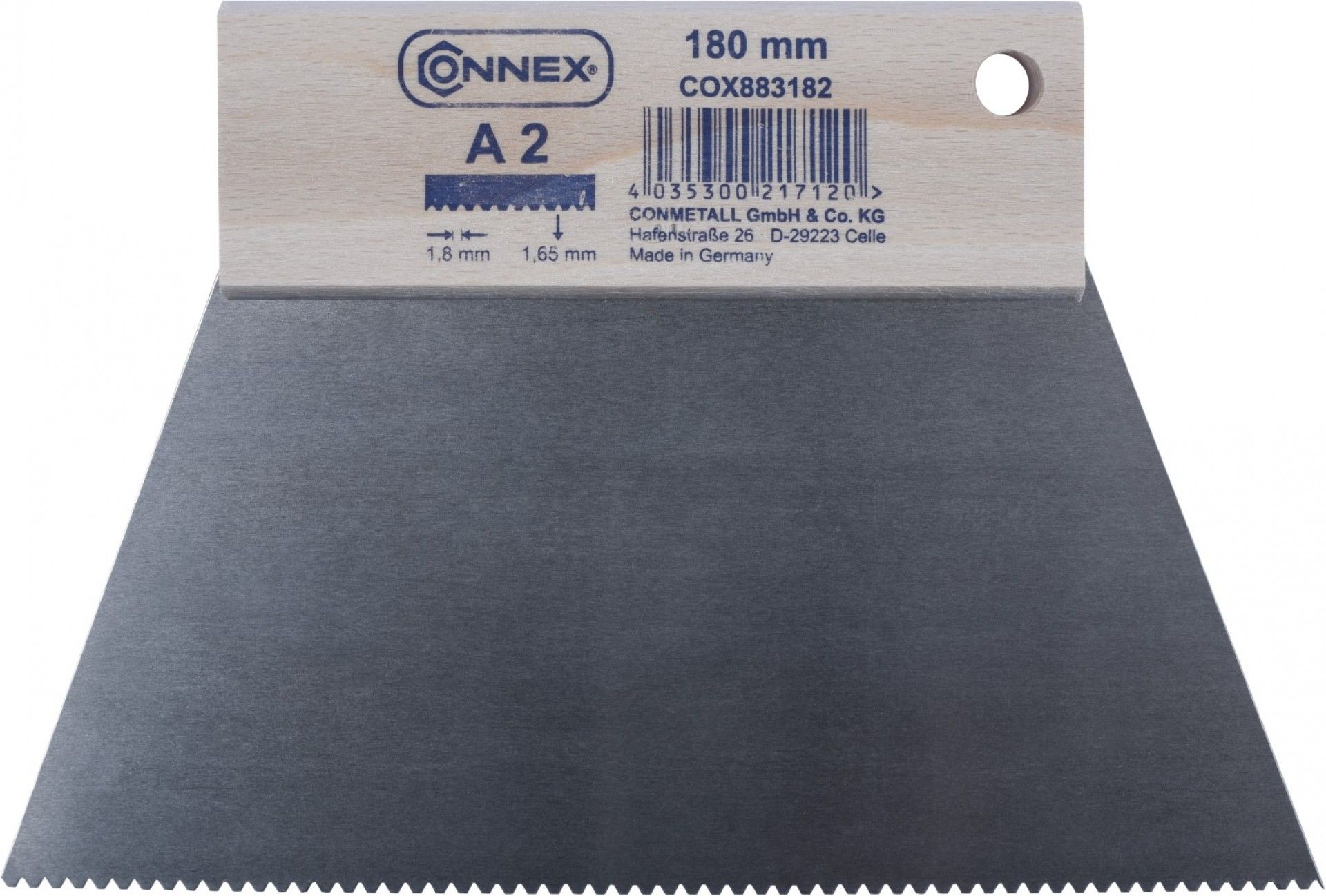 Espátula Dentada com Punho de Madeira