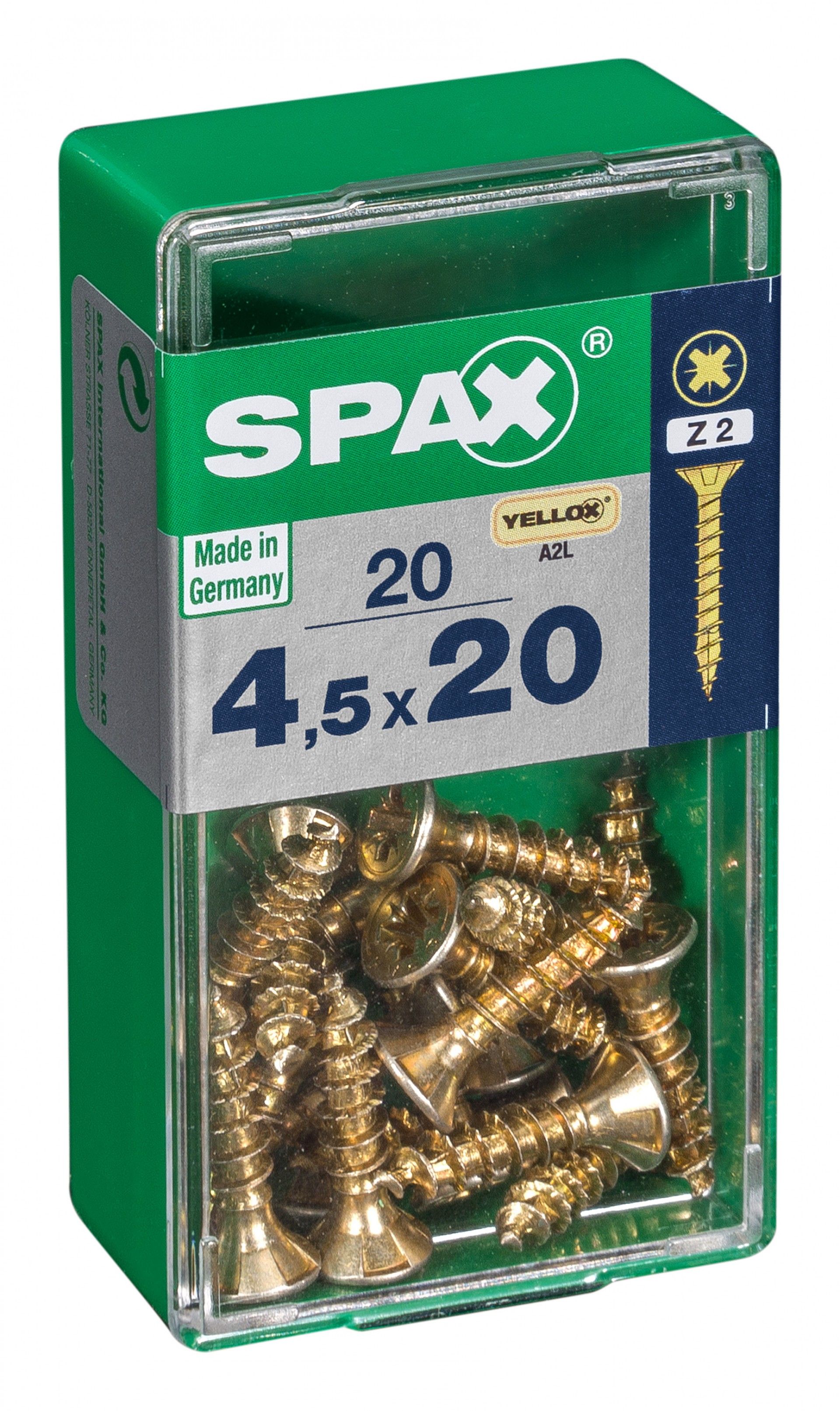 SPAX CP YELLOX 4,5x20mm S