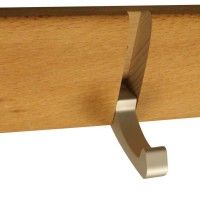 Cabide 3 Ganchos Faia/ Alumínio Prateado Cabide 3 Ganchos Faia/ Alumínio Prateado