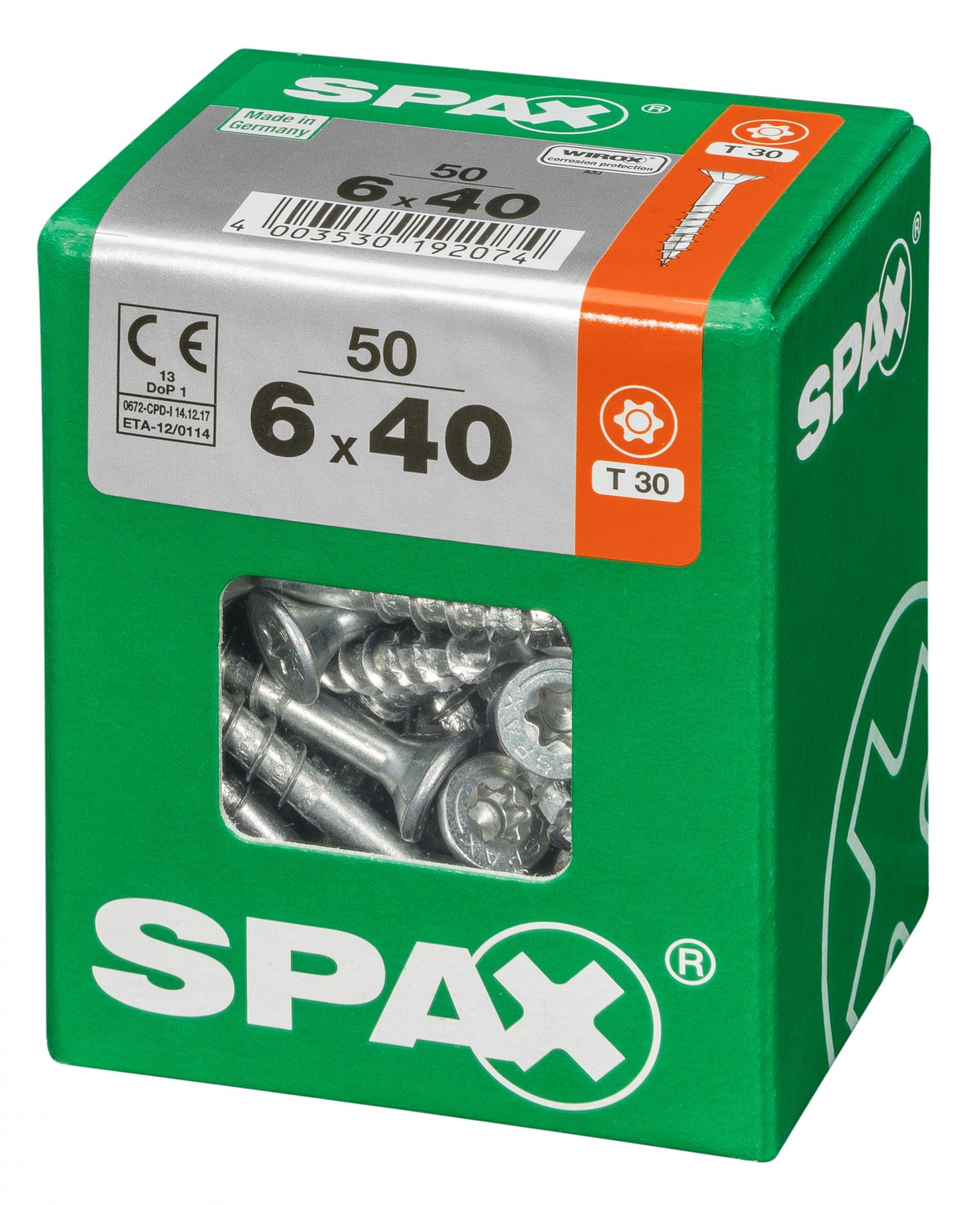 SPAX TRX CP WIROX 6x40mm L