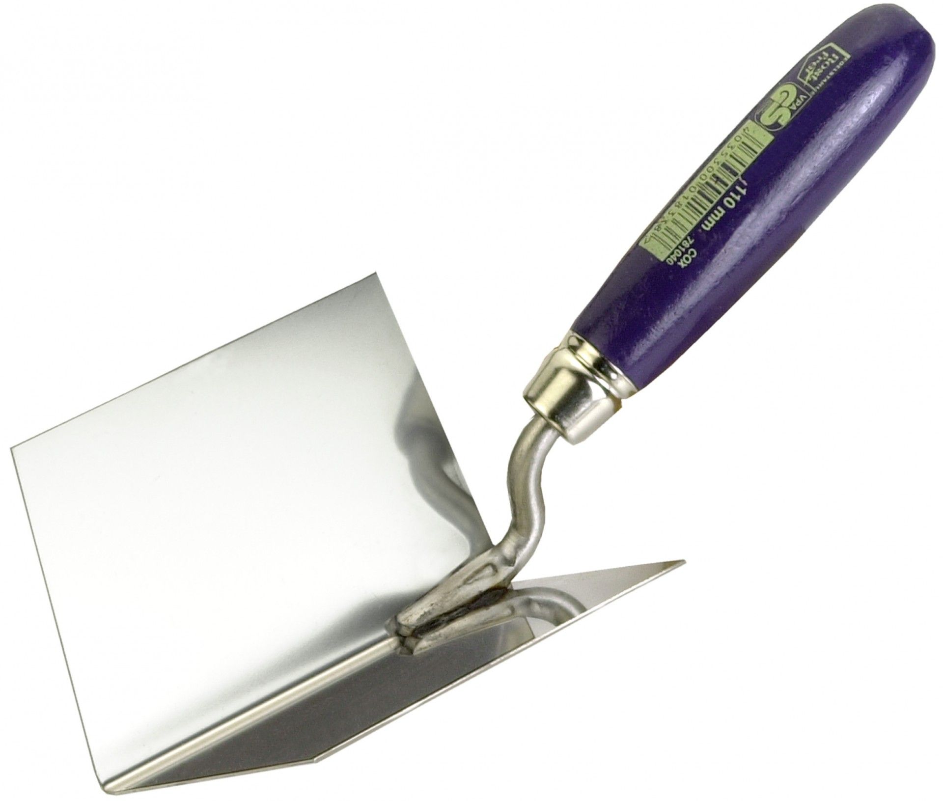 Colher Trolha Cantos Interiores Inox 110X75X75