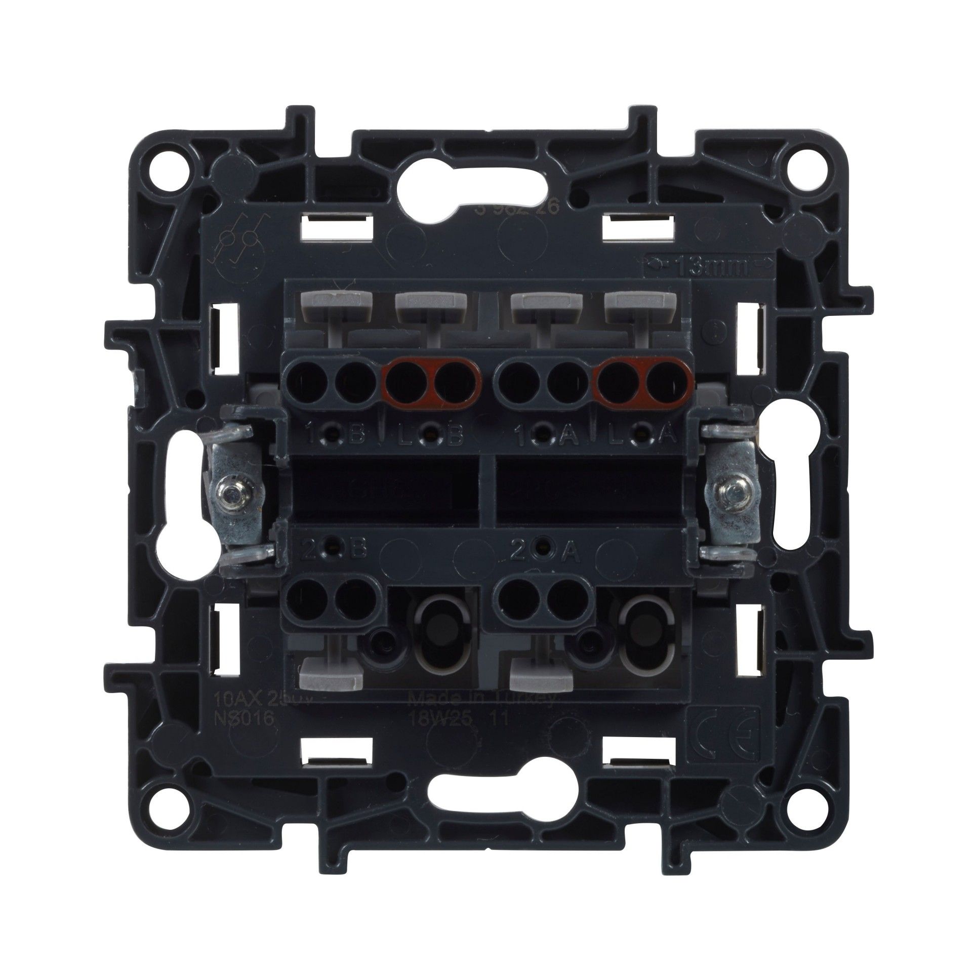 Interruptor/Comutador Escada Duplo Série Niloé Step Branco