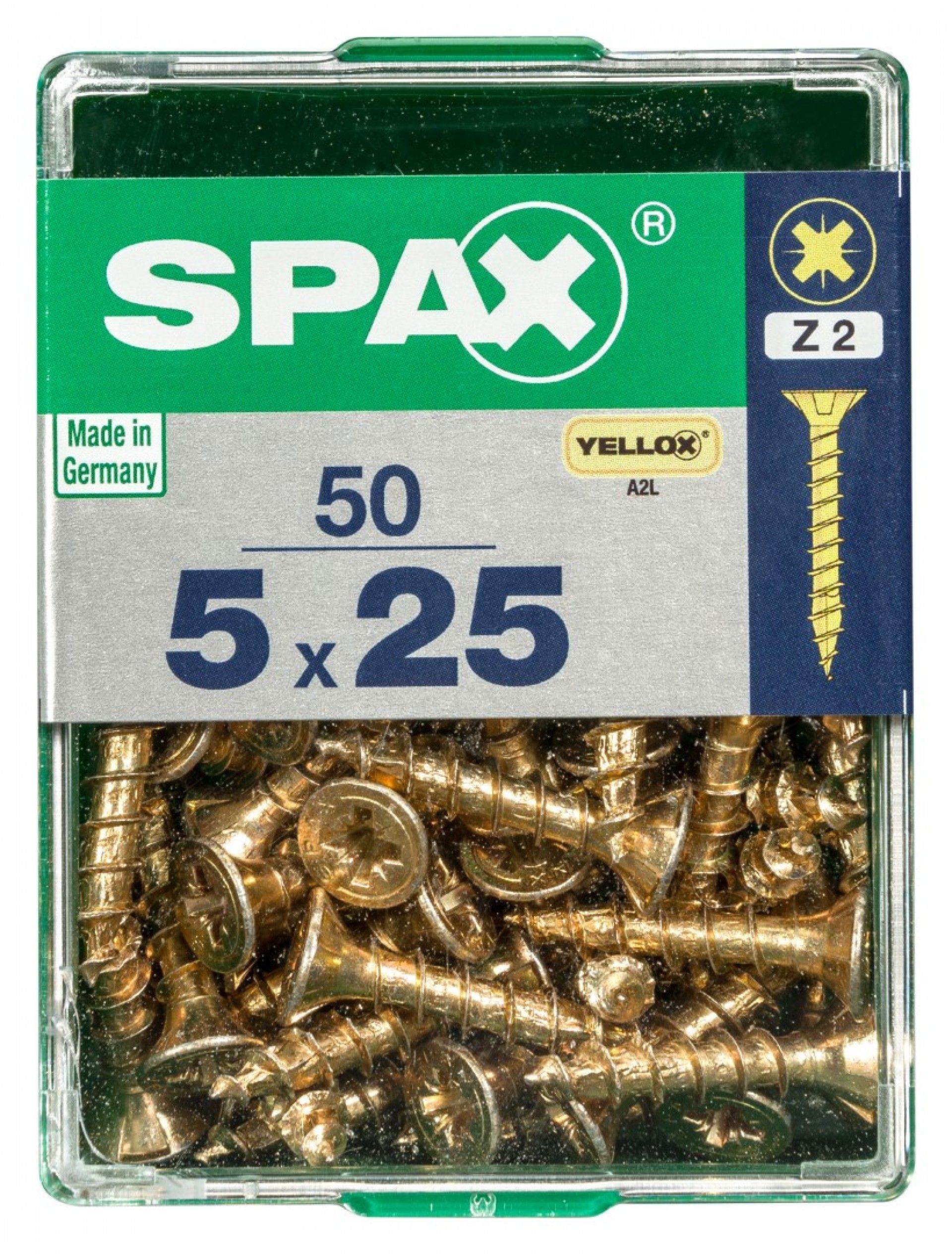 SPAX CP YELLOX 5x25mm M