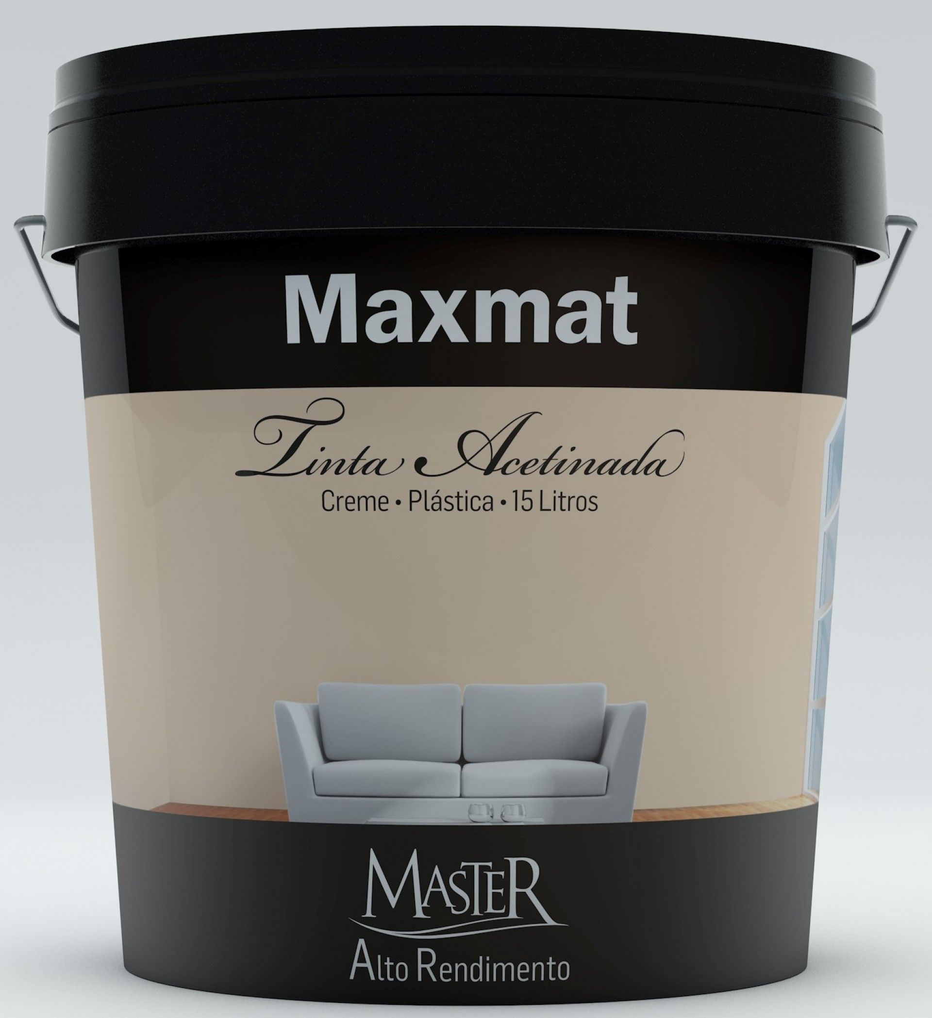 Tinta Maxmat MASTER Interior Acetinada Creme 15L