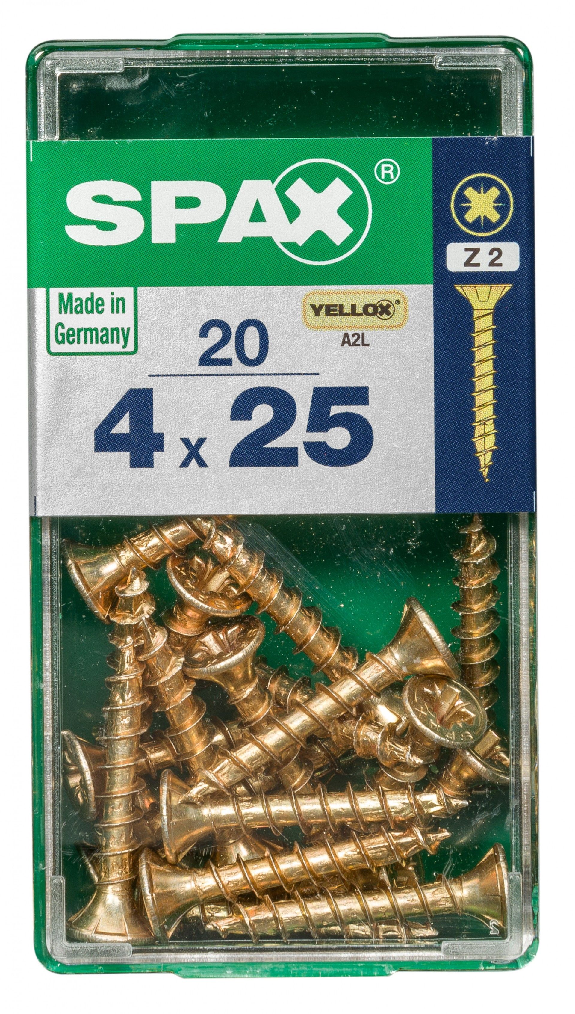 SPAX CP YELLOX 4x25mm S