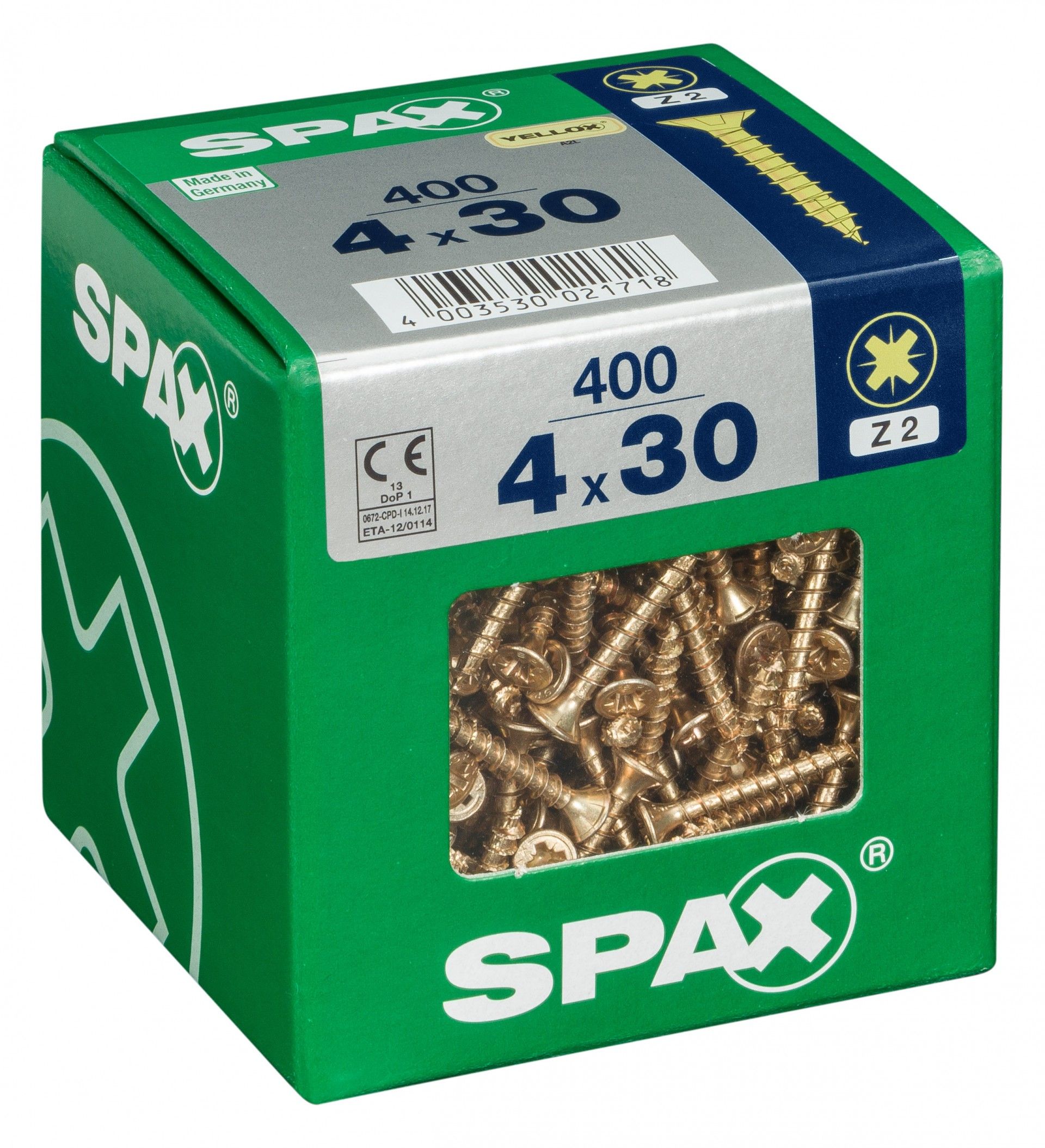 SPAX CP YELLOX 4x30mm XL