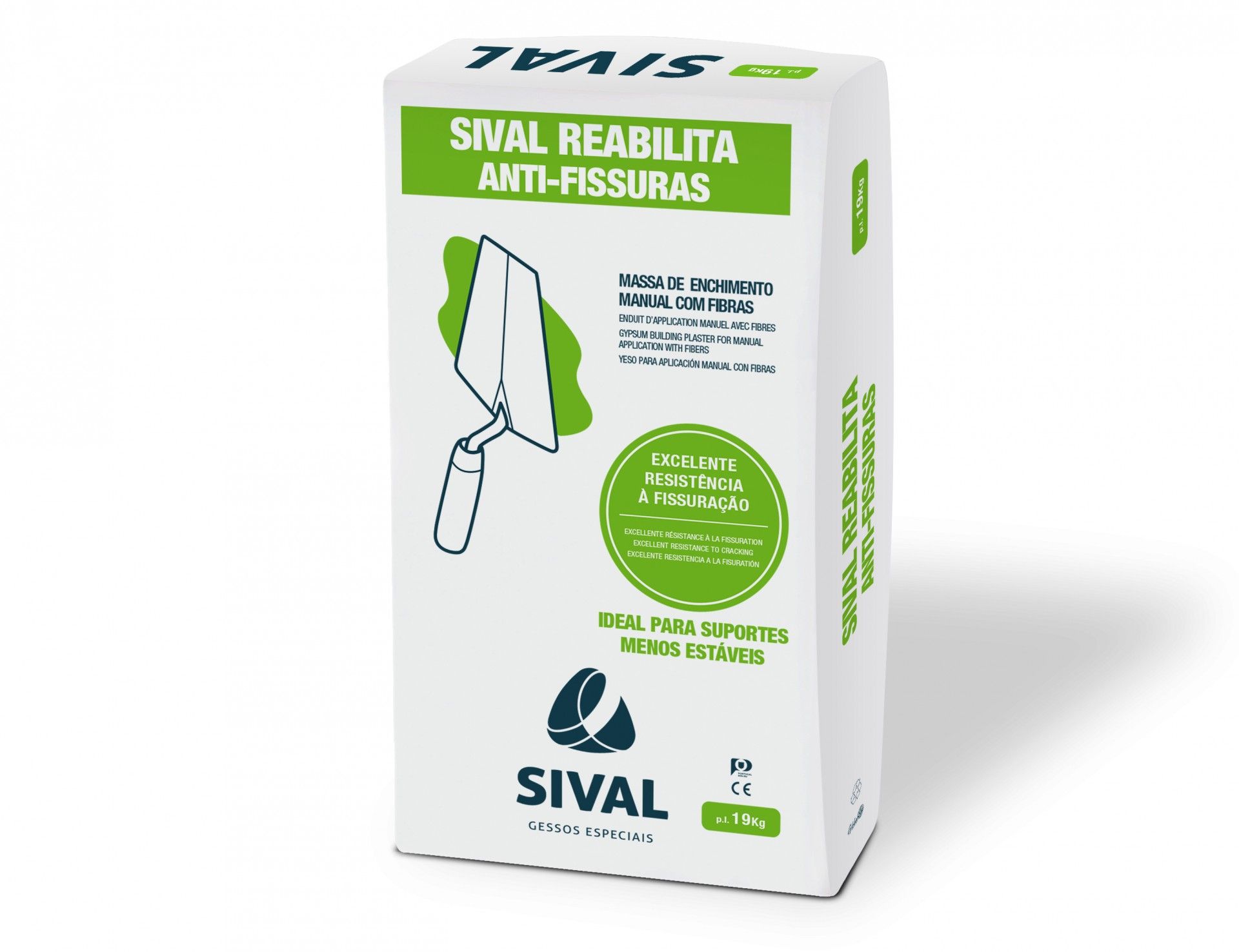 Massa Estuque Antifissuras 19kg