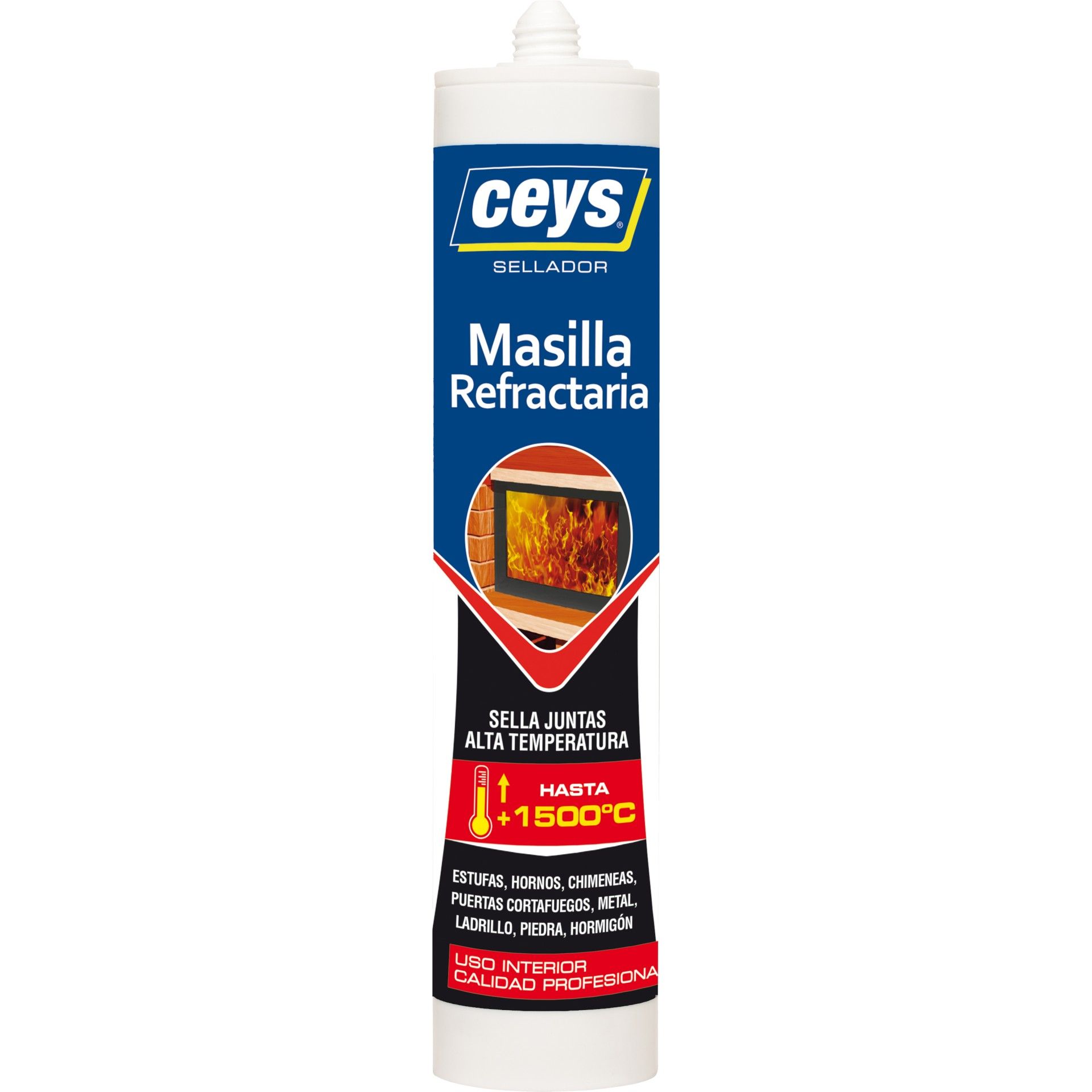 Silicone Massa Refratária Preto 300ml