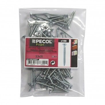 Parafuso Aglomerado Cabe�a Embeber Pz 3,5x35