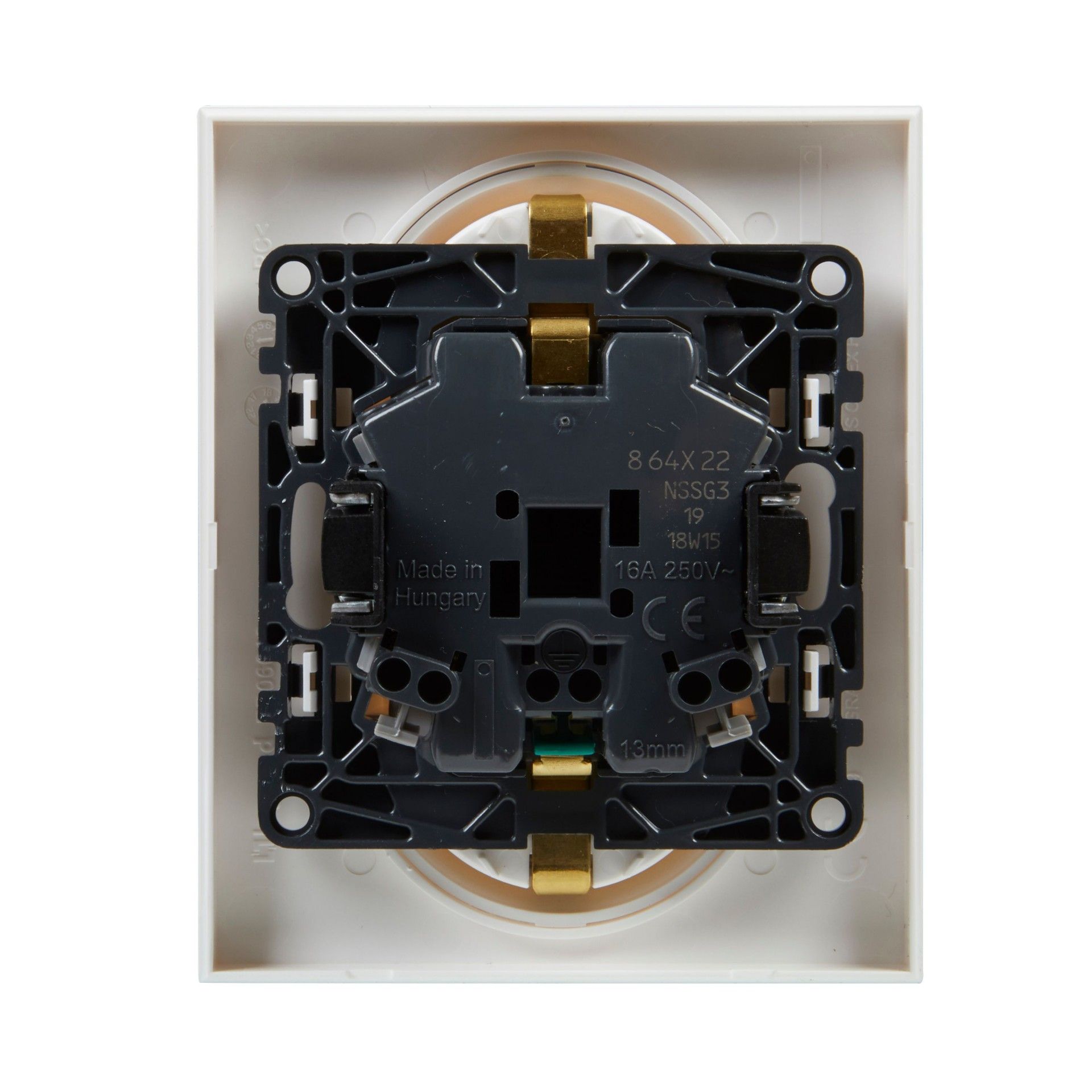 Tomada Dupla C/Terra Série Niloé Step Branco