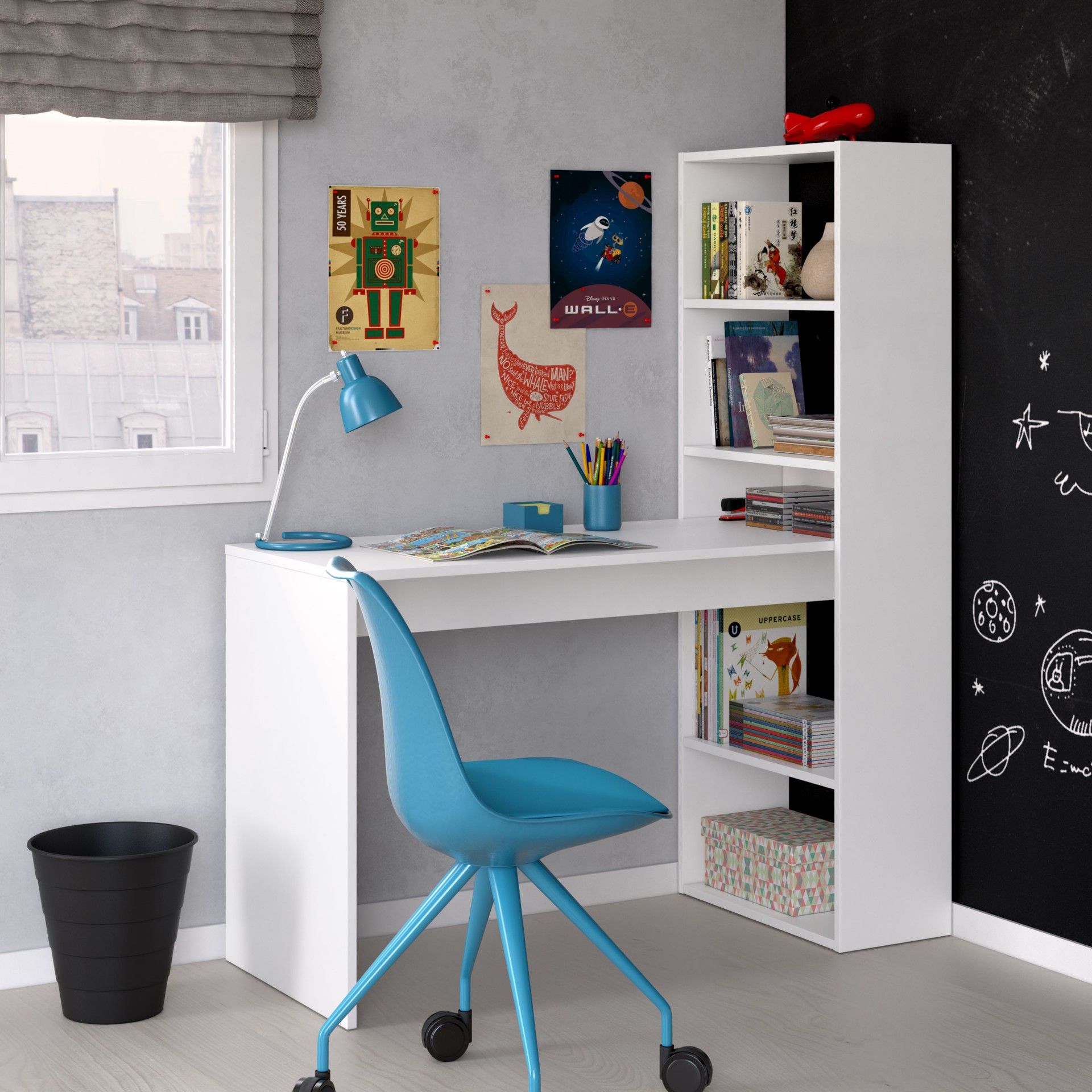 Conjunto Secretária + Estante