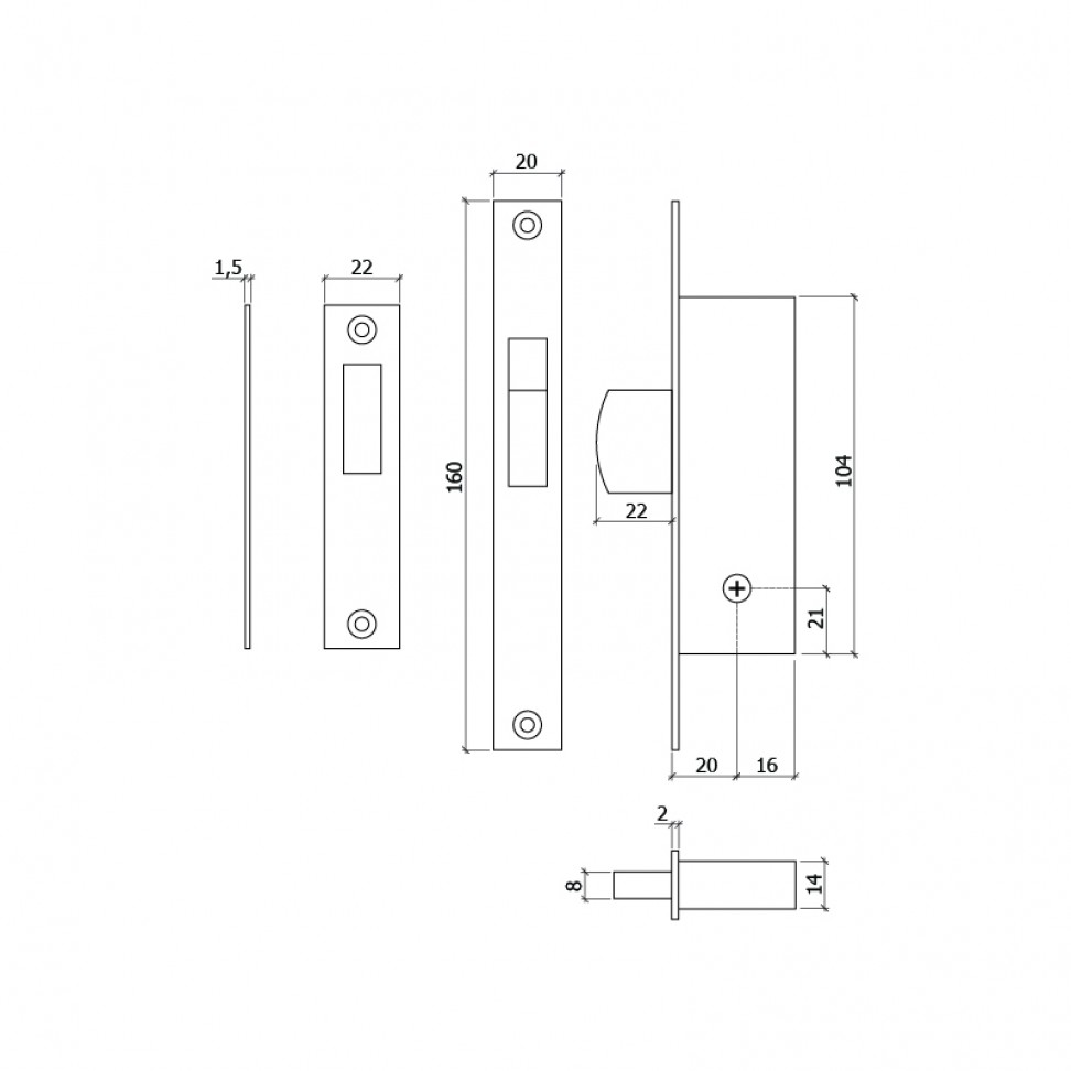 Fechadura Seguran�a 420 Inox