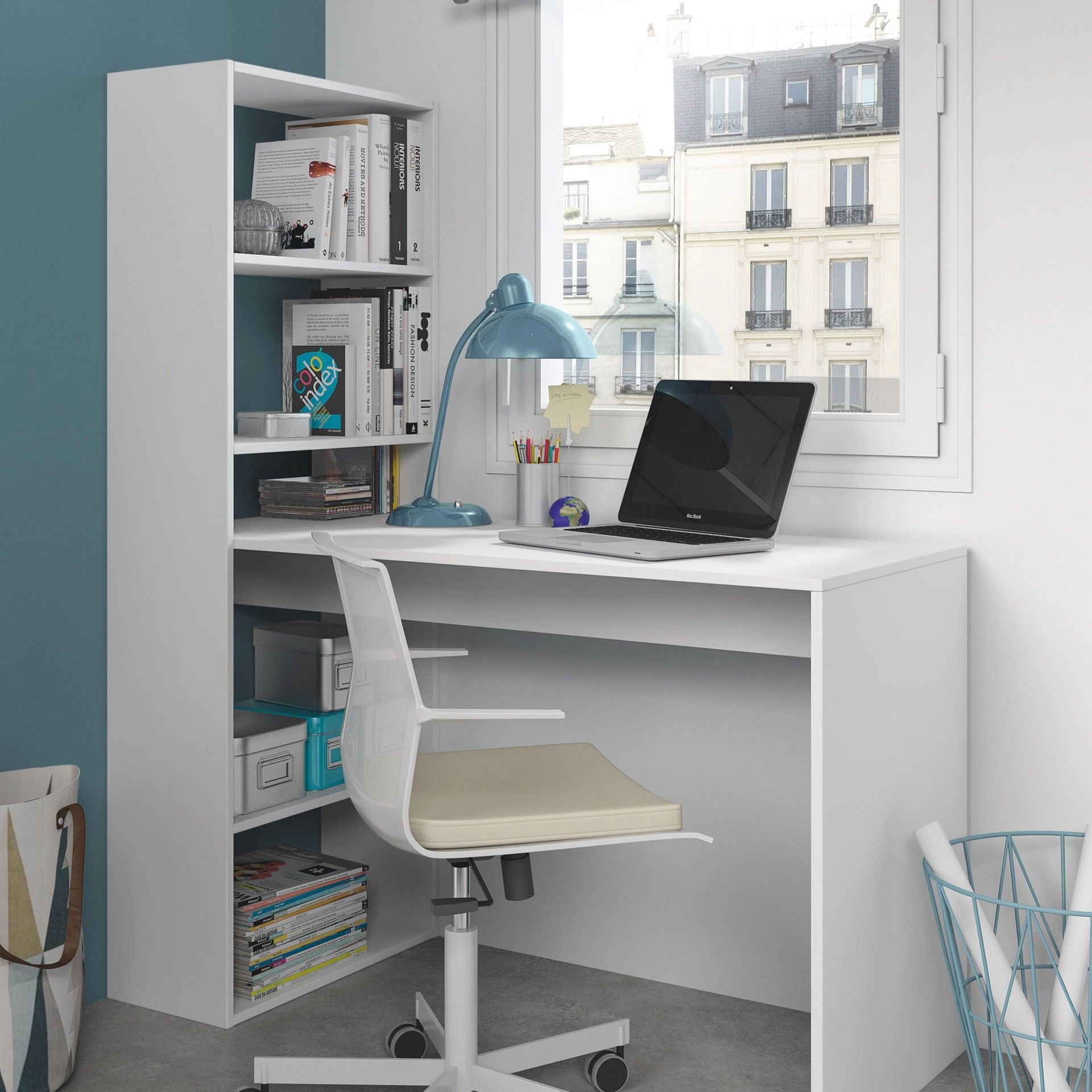 Conjunto Secretária + Estante