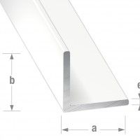Perfil Ângulo Alumínio Lacado Branco 25x25mm-1m Perfil Ângulo Alumínio Lacado Branco 25x25mm-1m