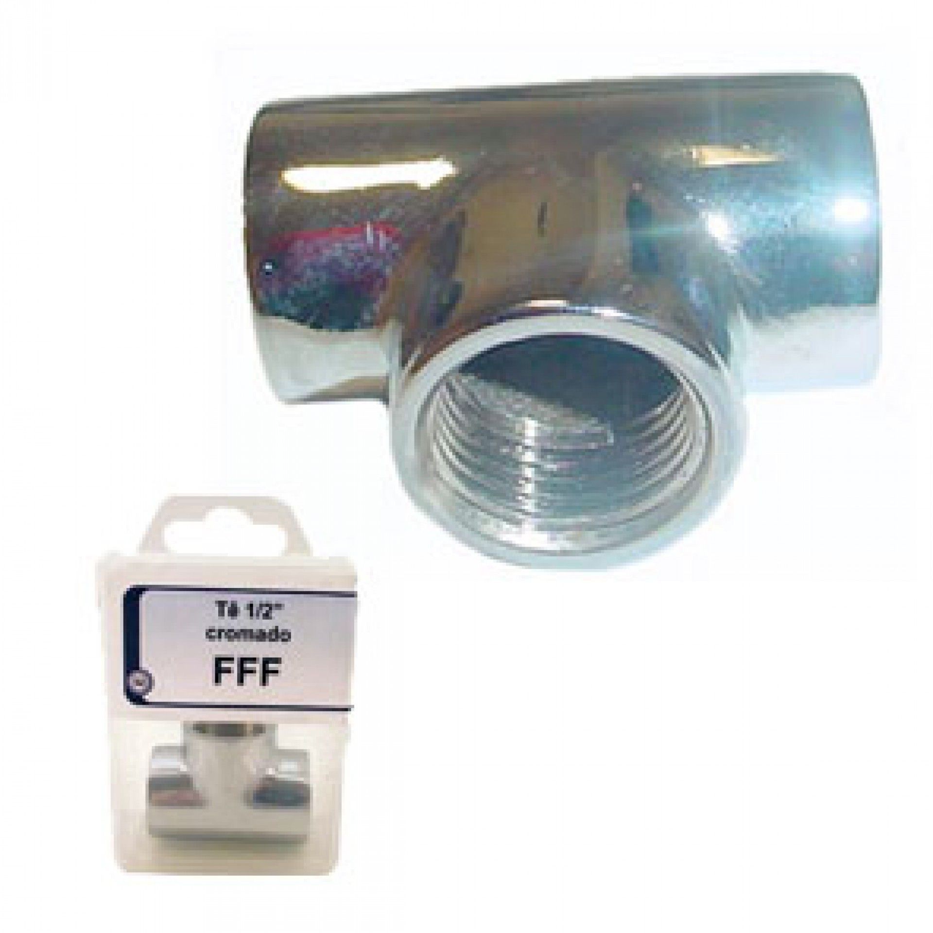 Tê Fêmea 1/2' Cromado