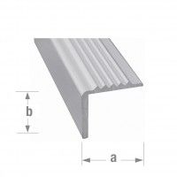 Perfil proteção degrau, alumínio 25x5mm - 1m Perfil proteção degrau, alumínio 25x5mm - 1m