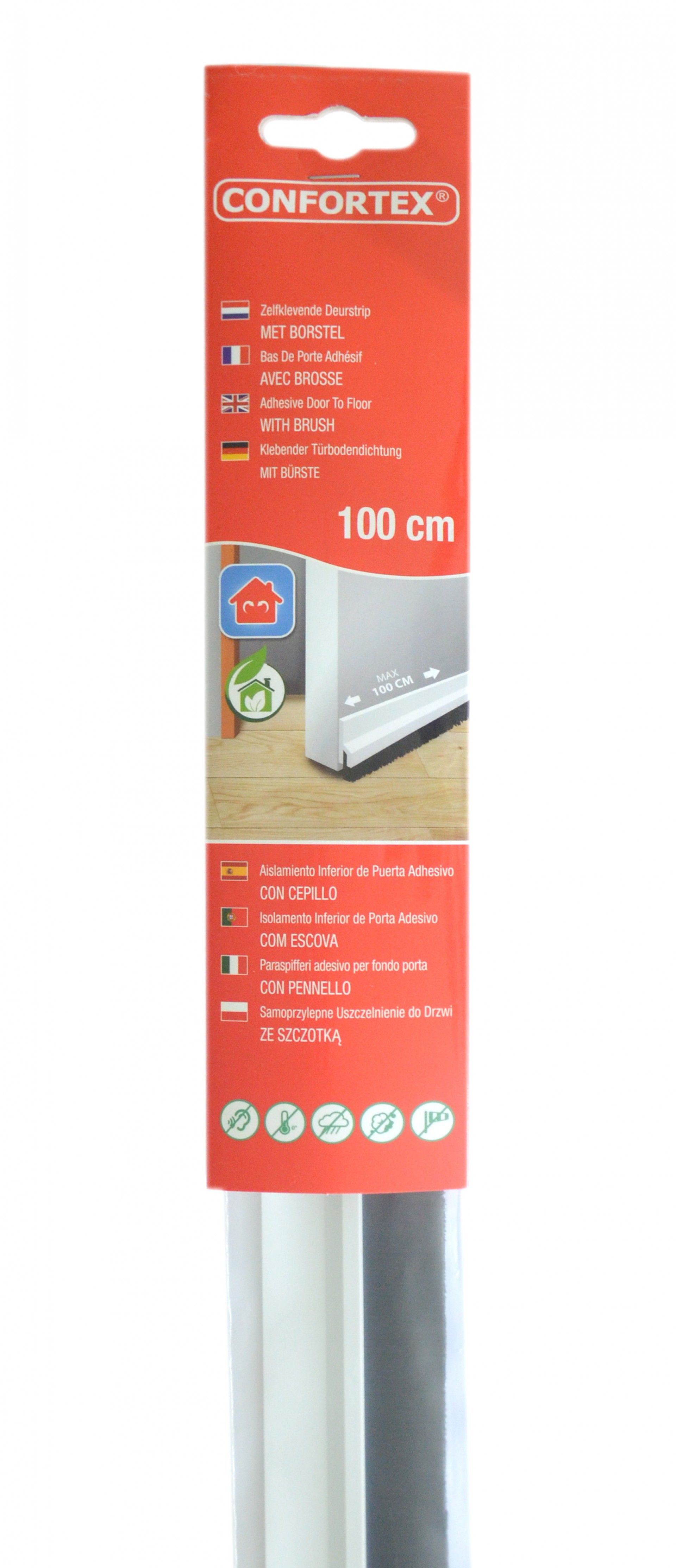 Régua Porta com Escova Branca