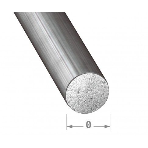 Perfil aço redondo 4mm - 1m Perfil aço redondo 4mm - 1m