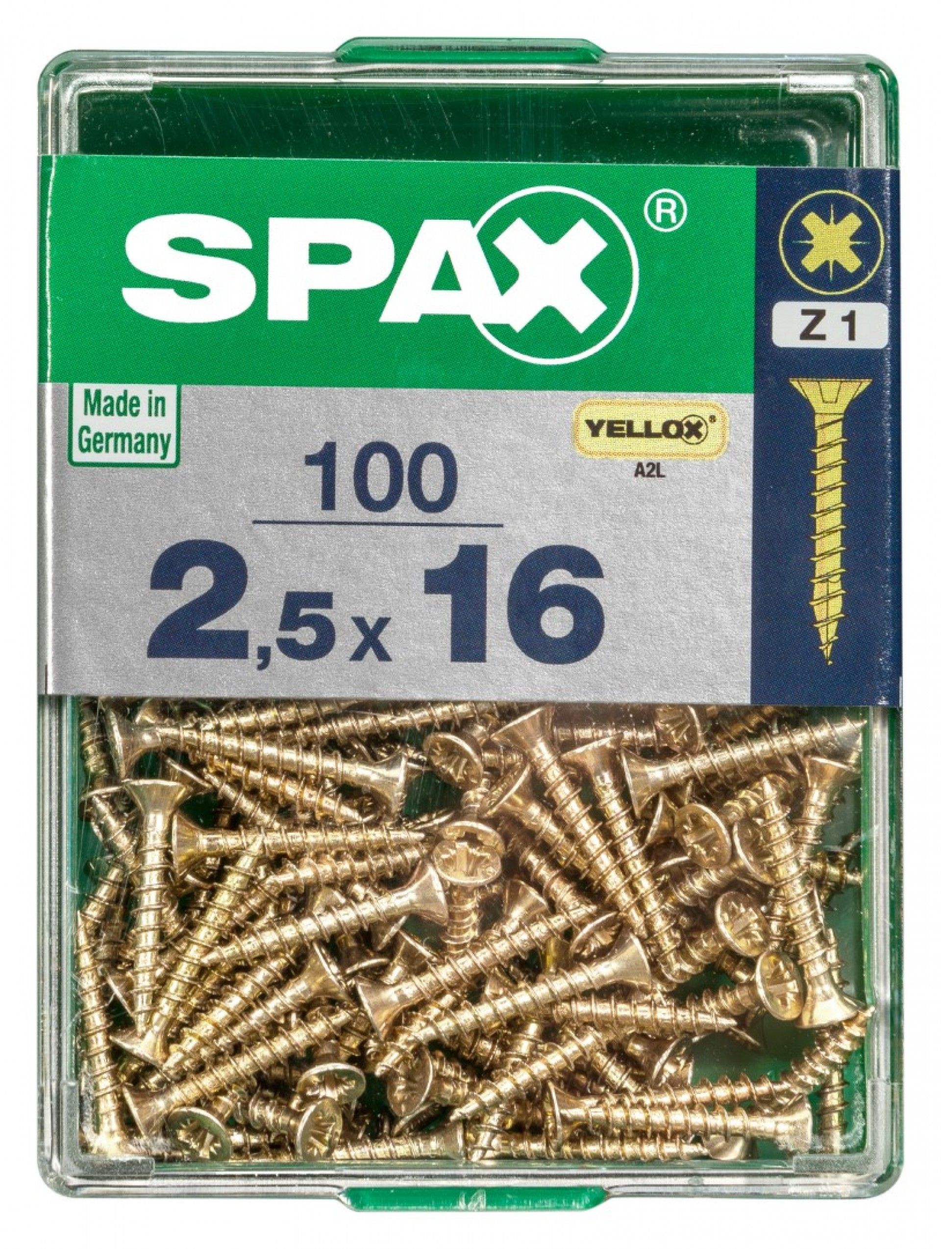 SPAX CP YELLOX 2,5x16mm M