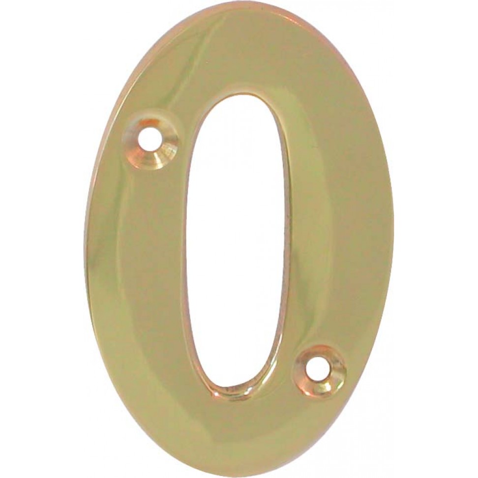 Algarismo 0 Lat�o Polido 65mm