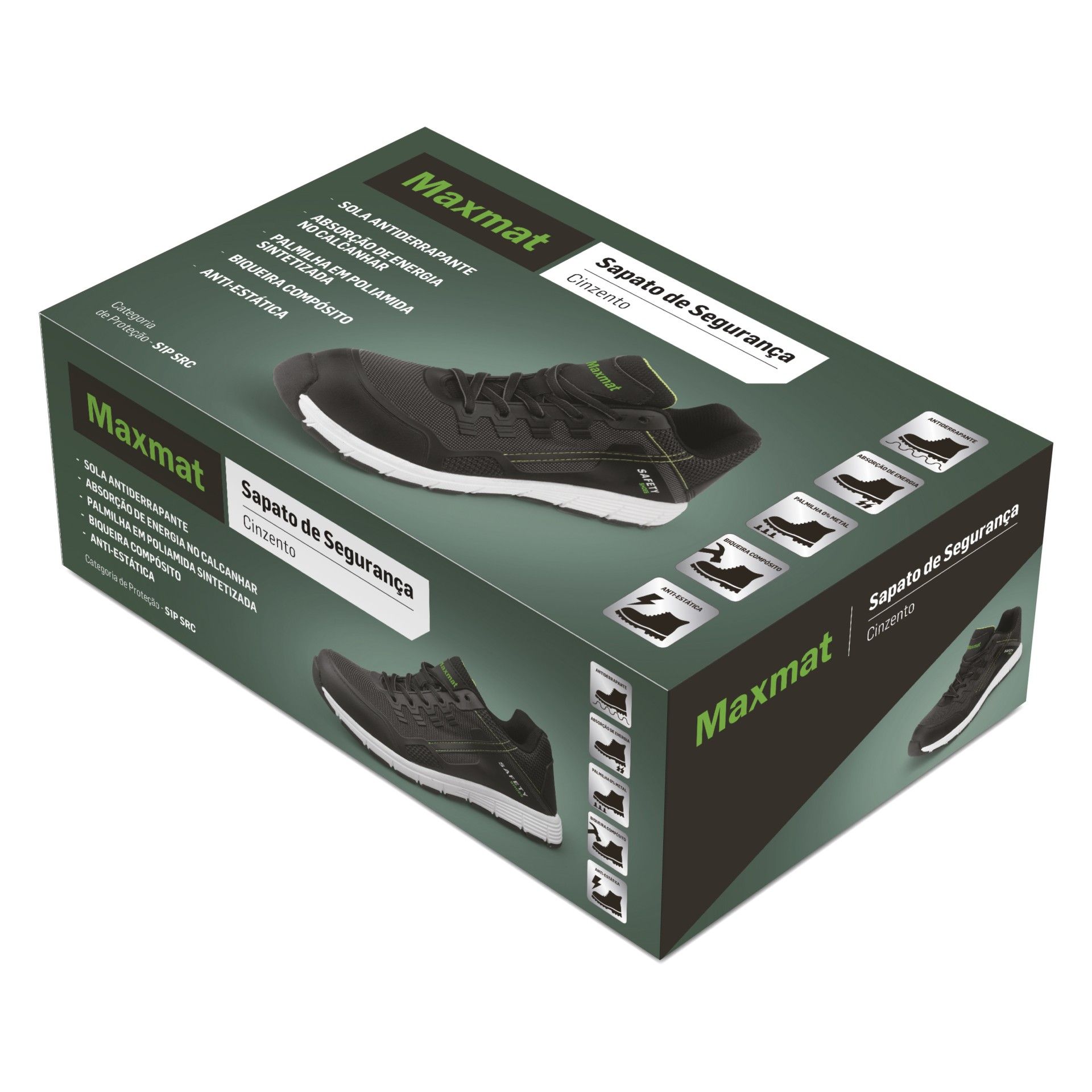 Sapato Cinzento S1P B Compósito Tam. 43