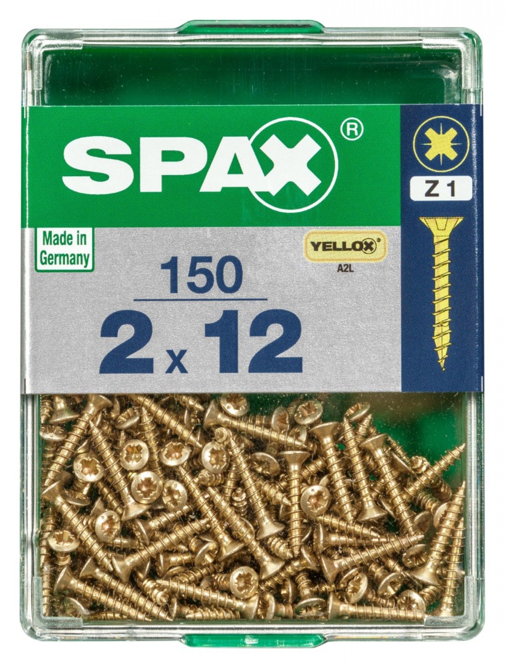 SPAX CP YELLOX 2x12mm M