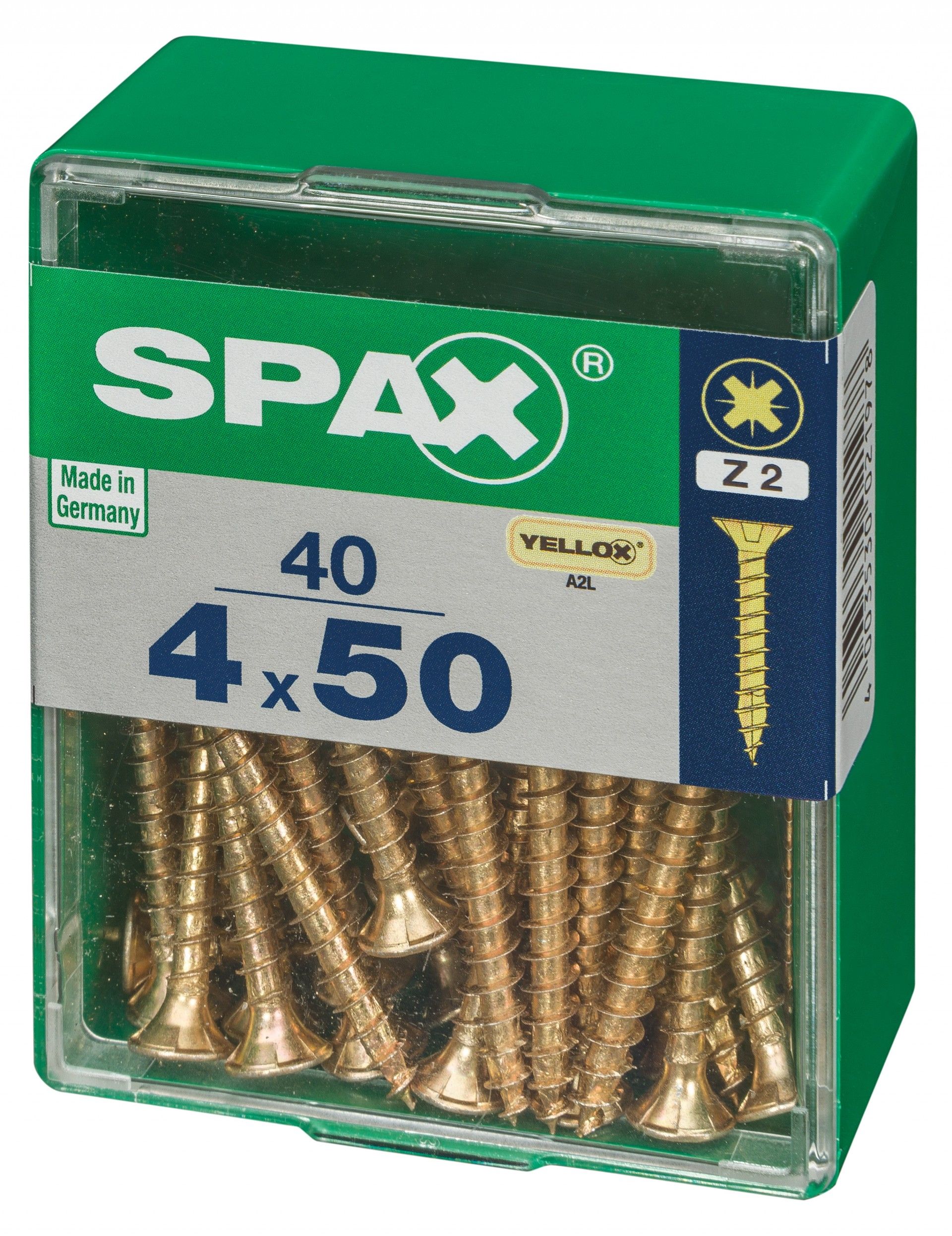 SPAX CP YELLOX 4x50mm M