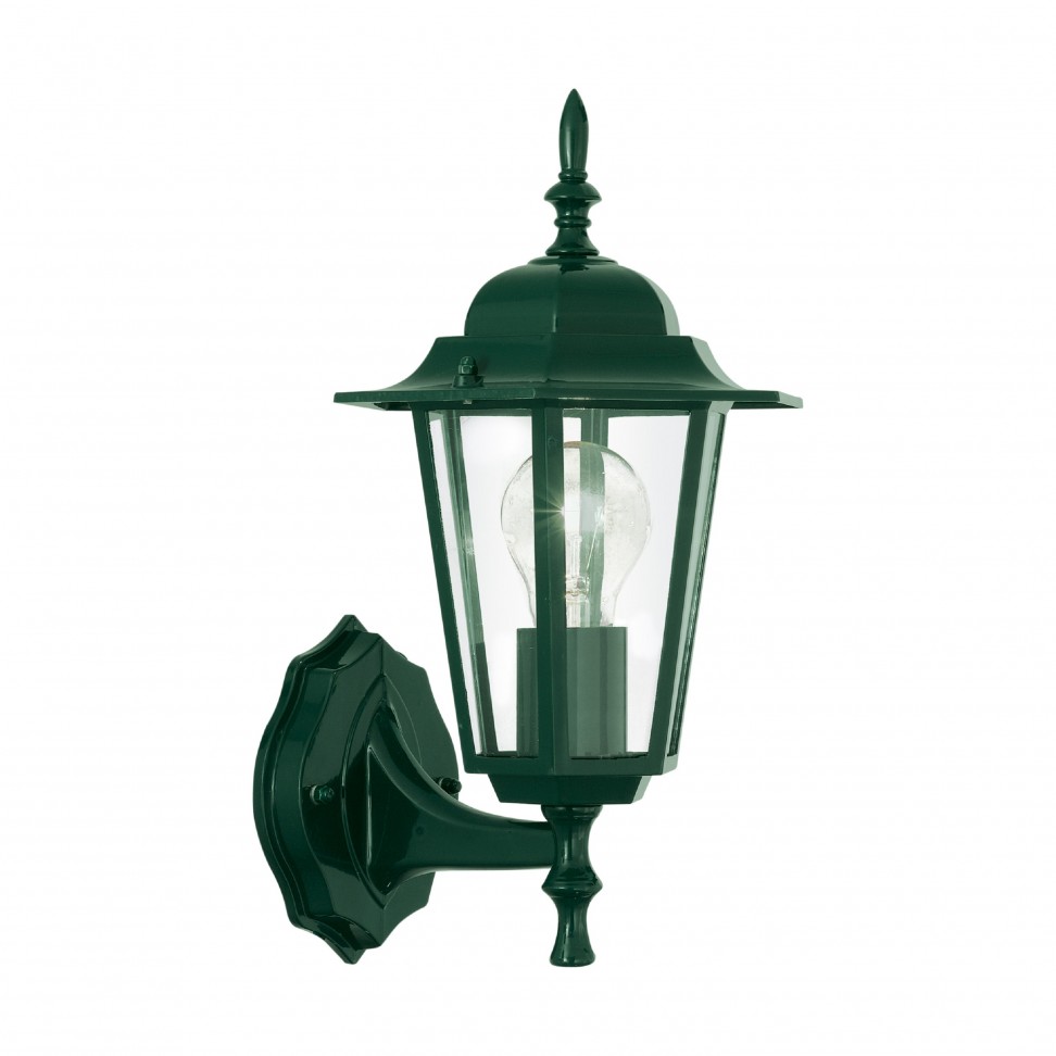 Aplique Exterior Sextavado P/Cima E27 Ip44 Verde