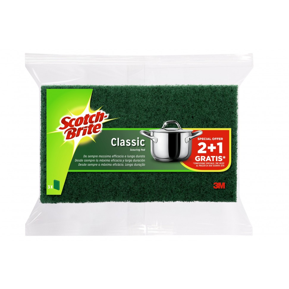 Esfreg�o Fibra Verde Normal Pack 2+1