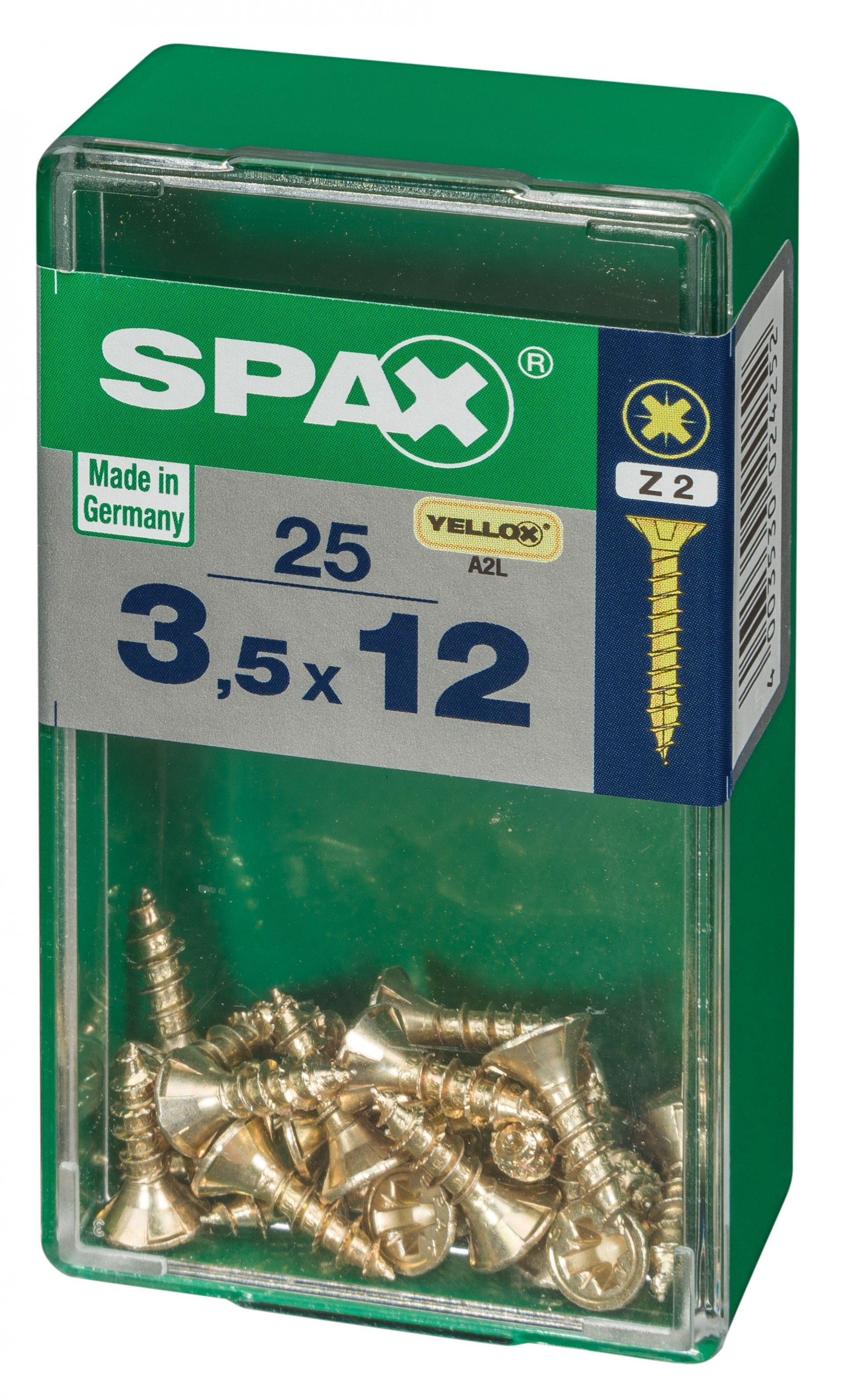 SPAX CP YELLOX 3,5x12mm S