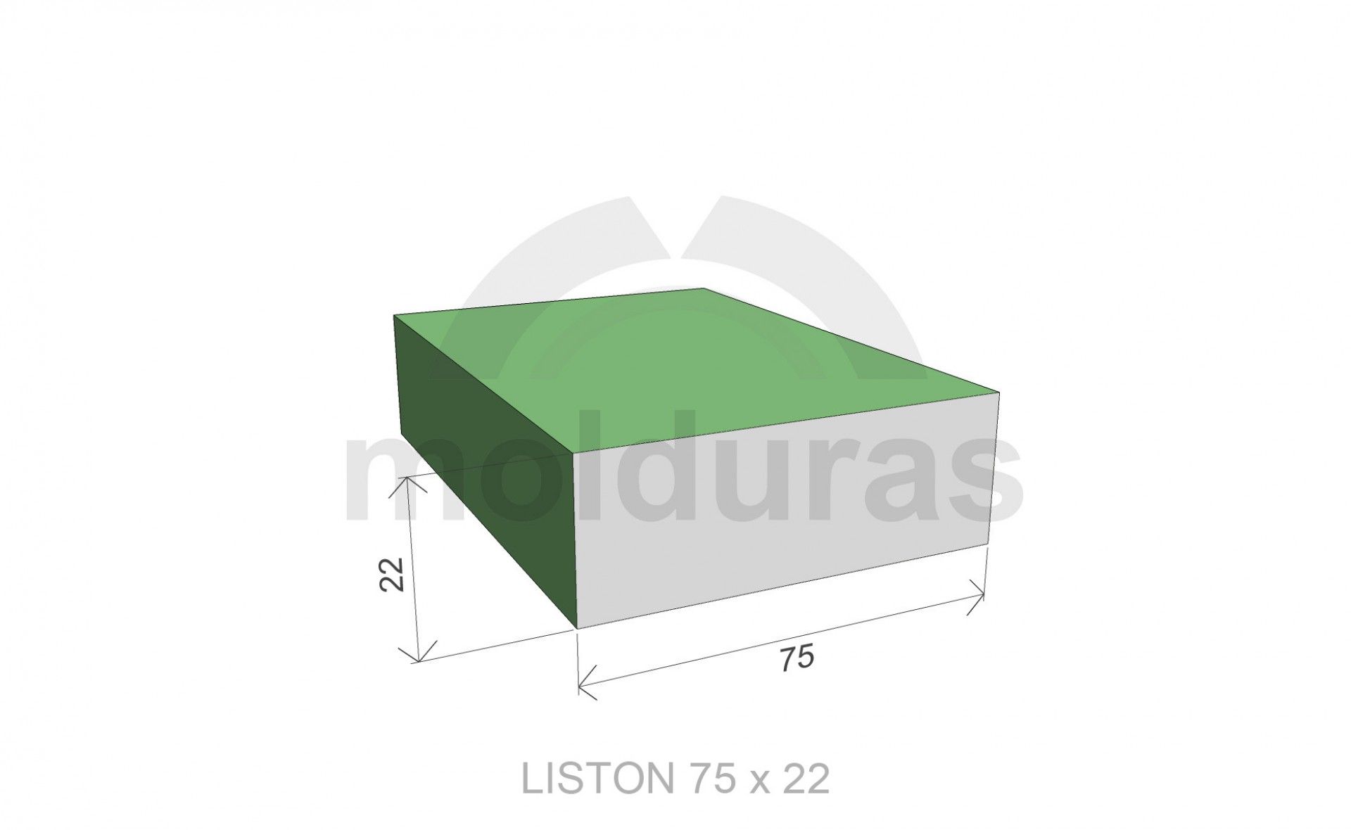Ripa Abeto Serrada 22x75x2400mm