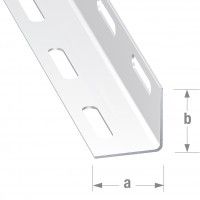 Perfil ângulo perfurado aço branco 27x27mm - 2m Perfil ângulo perfurado aço branco 27x27mm - 2m