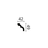 Sanca em Poliestireno Nomastyl D 40x50mm-2m Sanca em Poliestireno Nomastyl D 40x50mm-2m