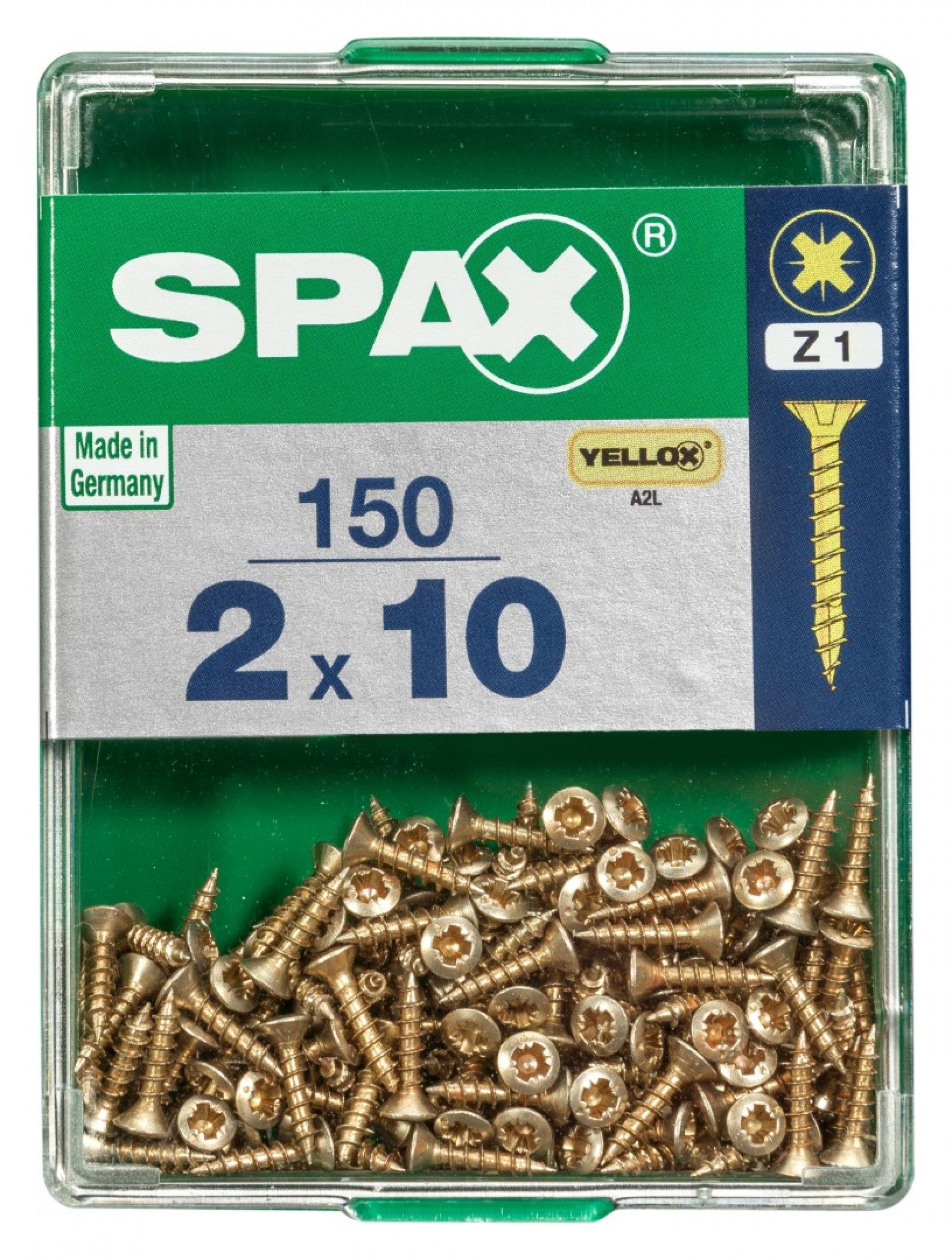 SPAX CP YELLOX 2x10mm M