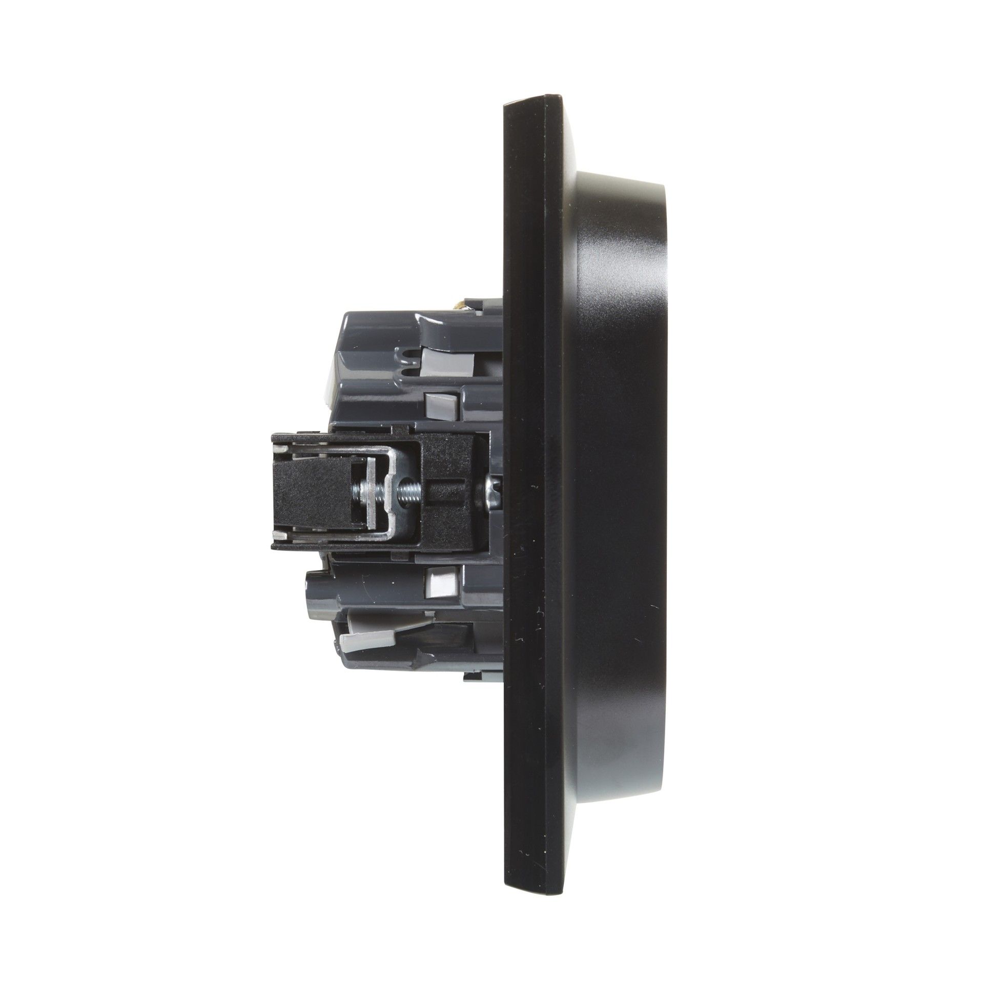 Tomada Dupla C/Terra Série Niloé Step Antracite