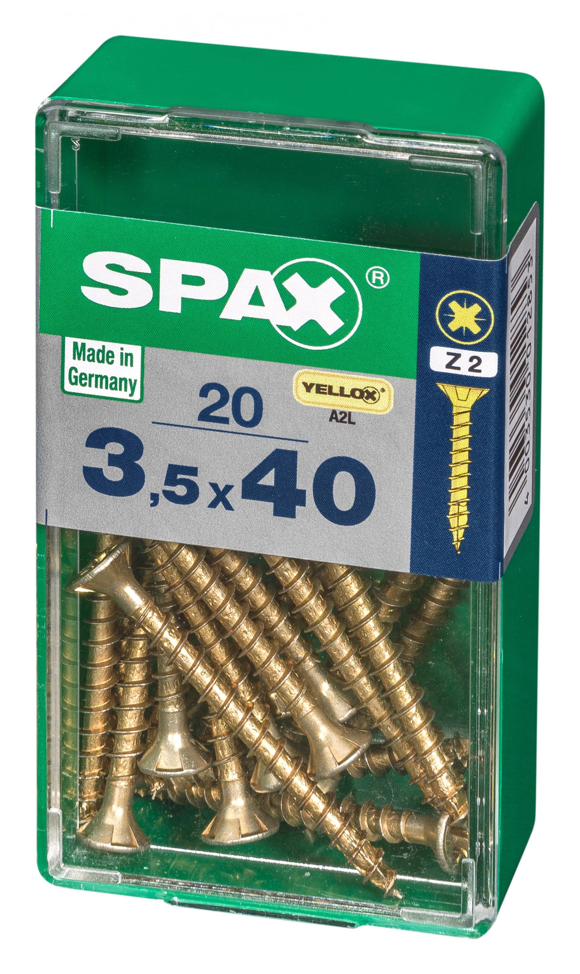 SPAX CP YELLOX 3,5x40mm S