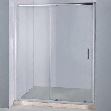 Frontal Duche Vidro Transparente 1,40m