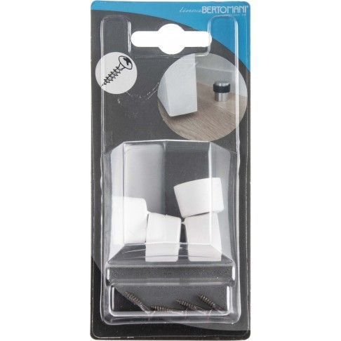 Batente De Porta 14mm Sinttico Branco 4unid.