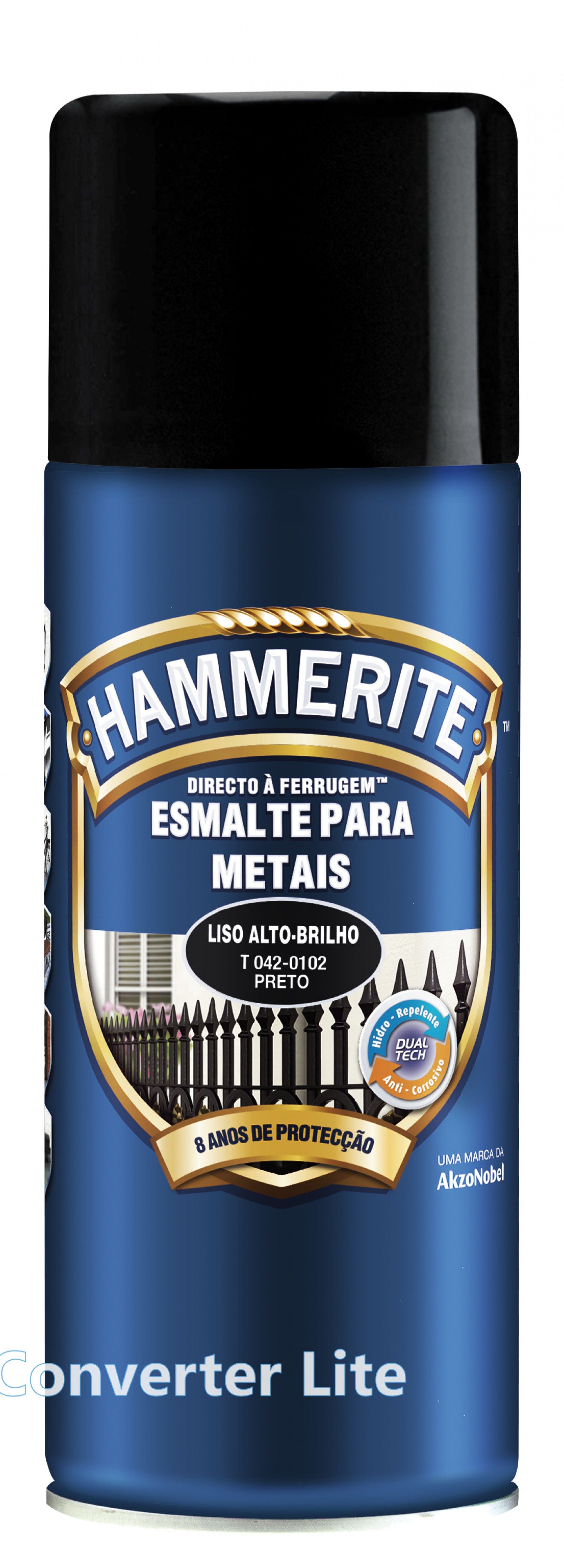 Spray HAMMERITE Antioxidante Preto 400ml