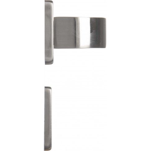 Puxador Porta 119 Roseta Alumínio Niquelado Escovado Puxador Porta 119 Roseta Alumínio Niquelado Escovado