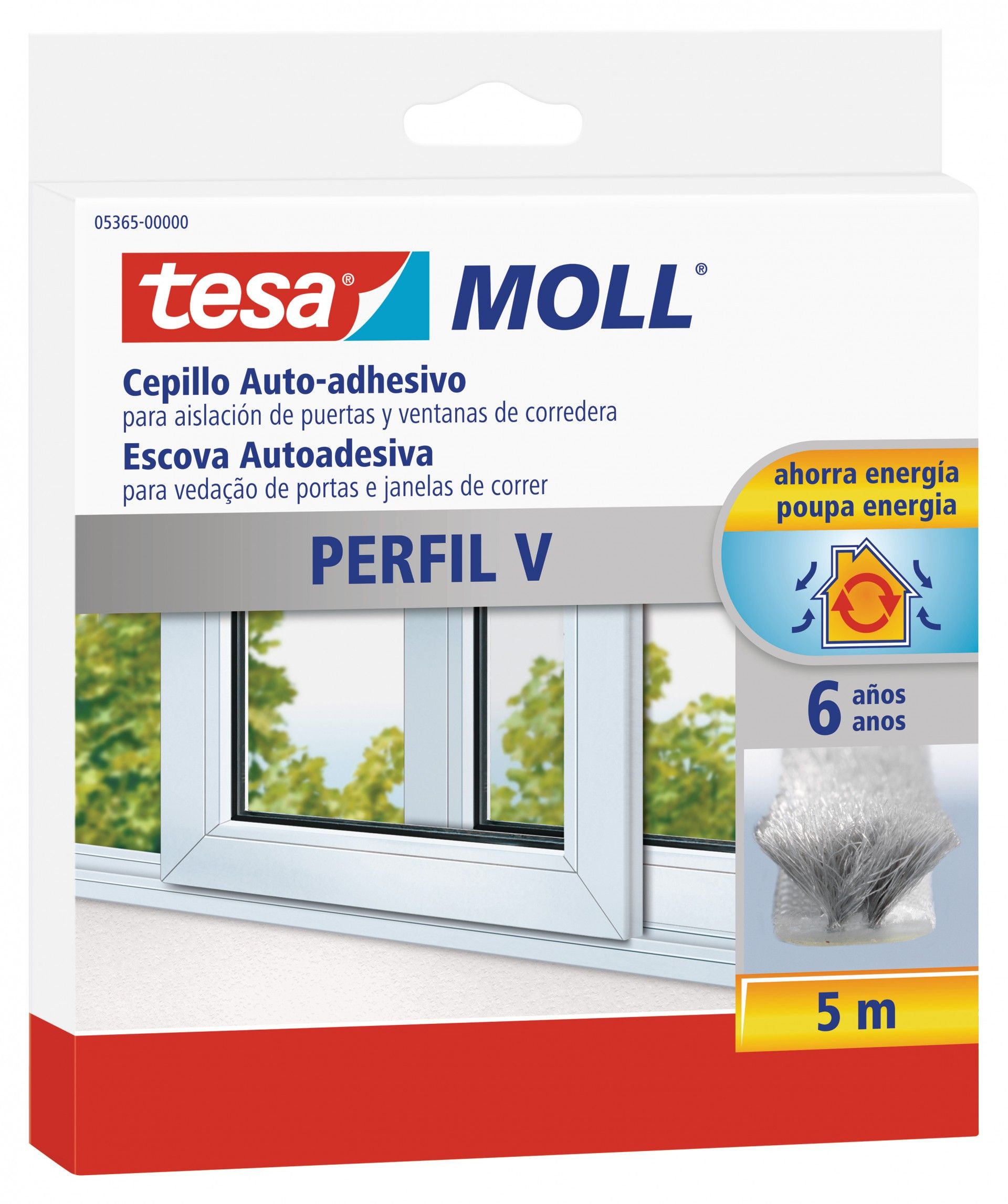 TesaMOLL Perfil V para Janelas Correr