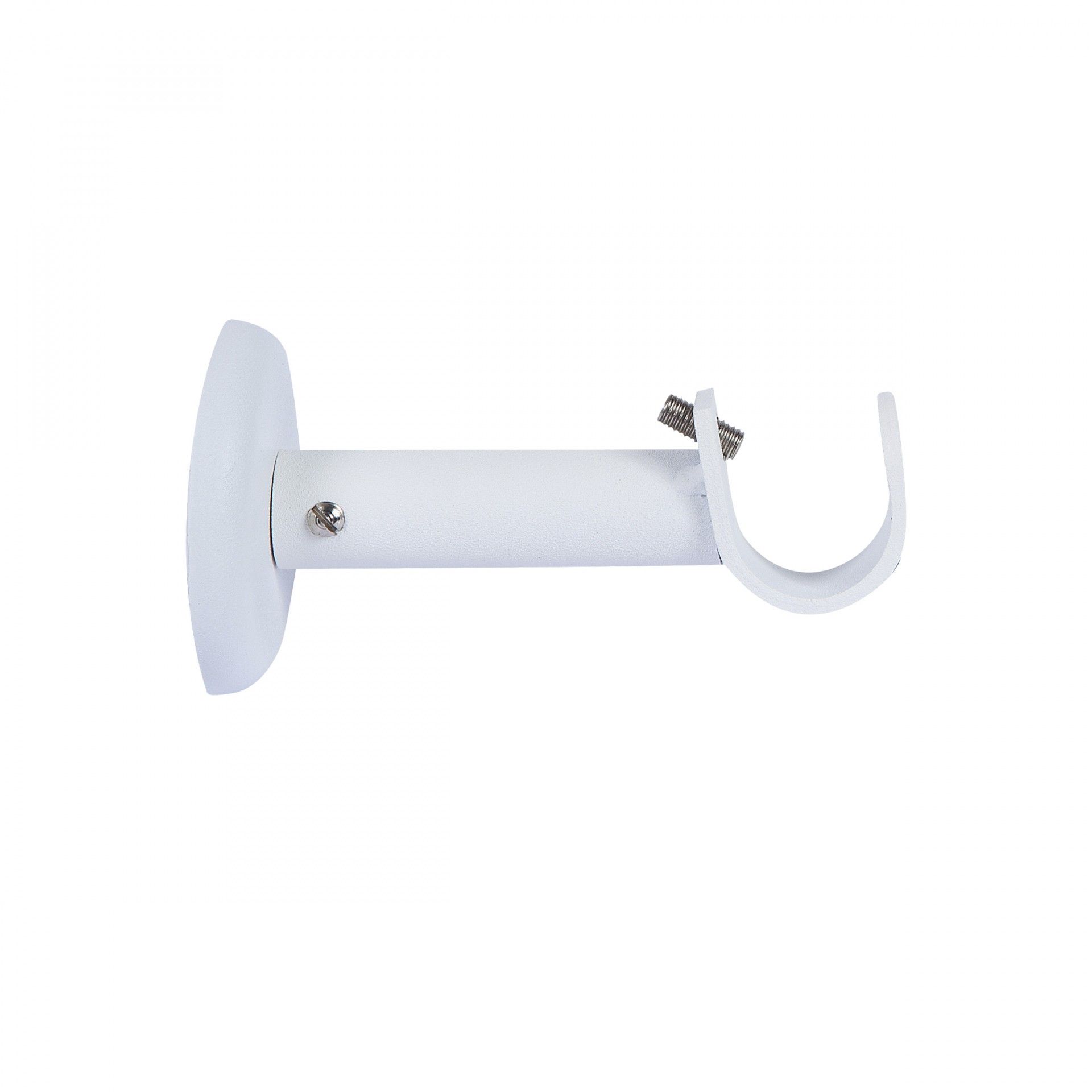 Suporte Frontal Branco para Varão