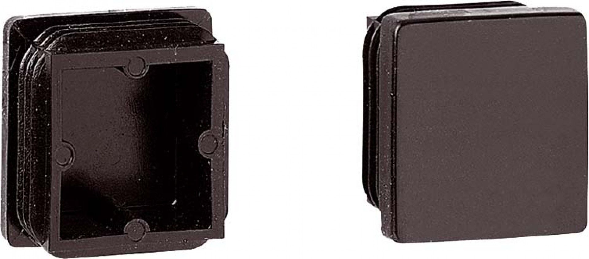 Ponteira Borracha Embutir 30x30mm 4 unidades