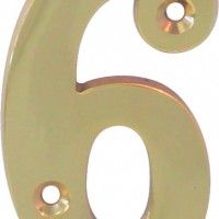 Algarismo 5 Latão Polido 65mm Algarismo 5 Latão Polido 65mm