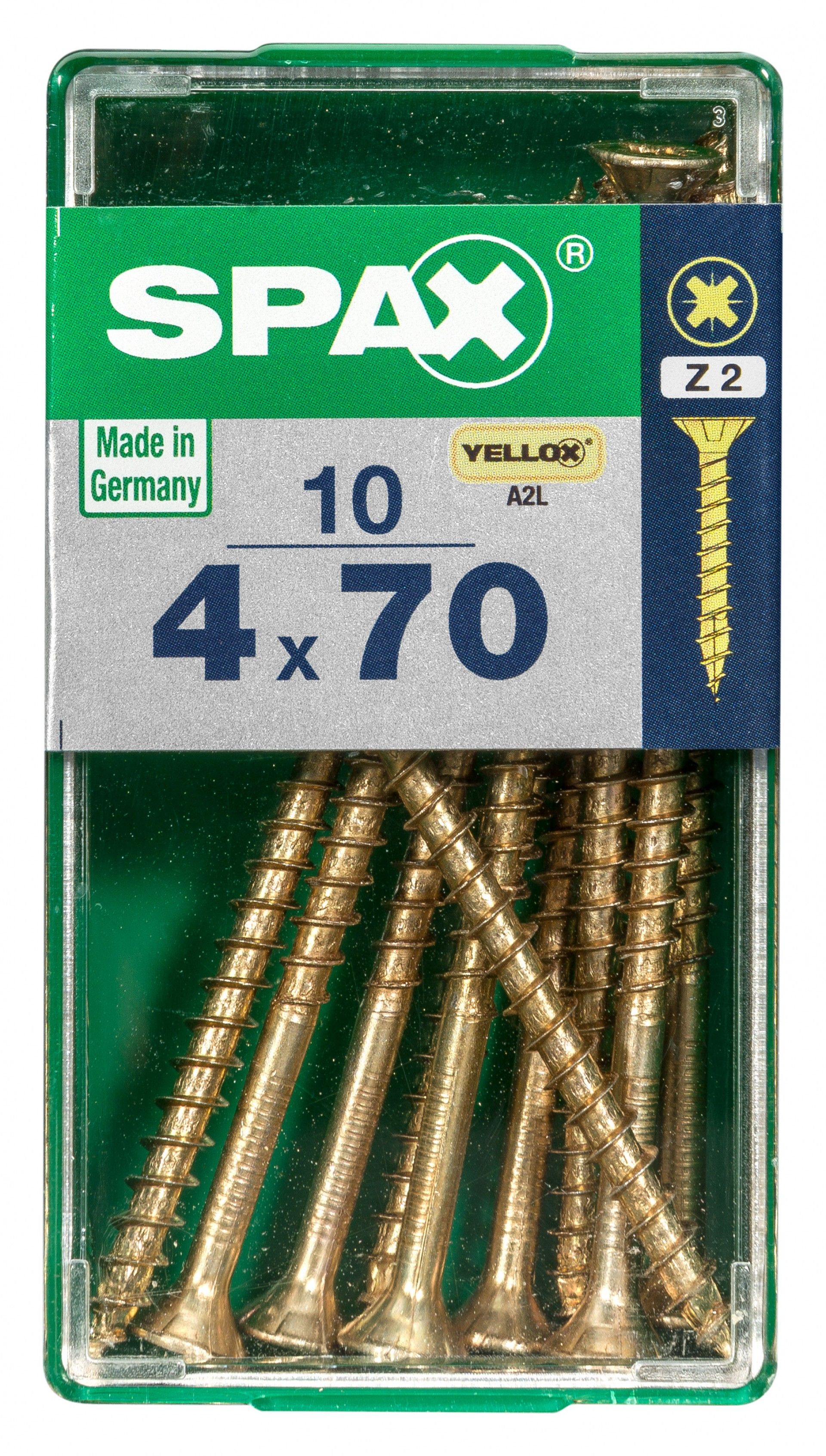 SPAX CP YELLOX 4x70mm S