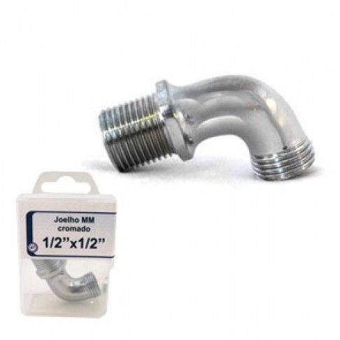 Joelho Macho-Macho 1/2'x1/2' Cromado Joelho Macho-Macho 1/2'x1/2' Cromado