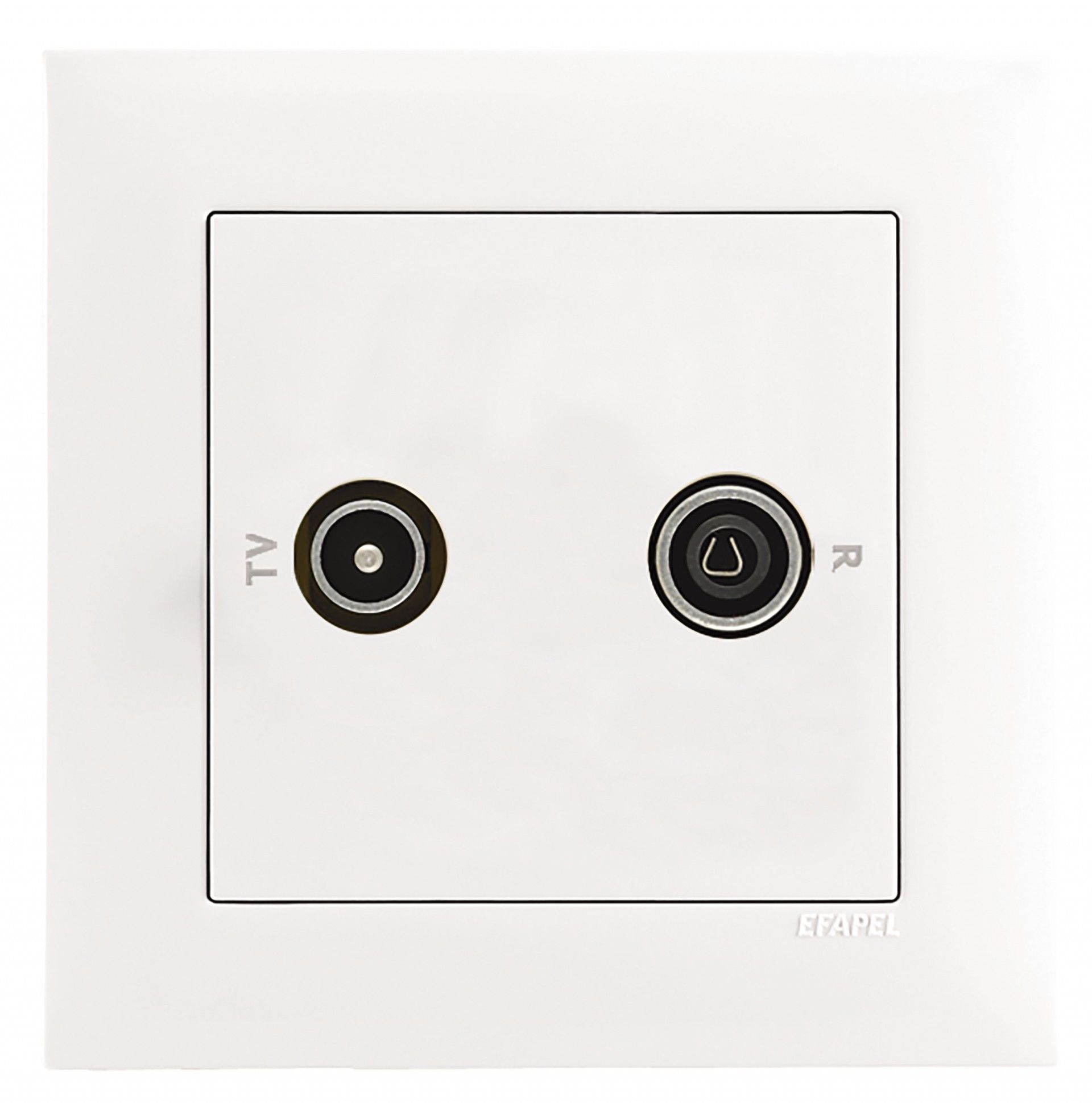 Tomada TV Passagem Branca Logus 90